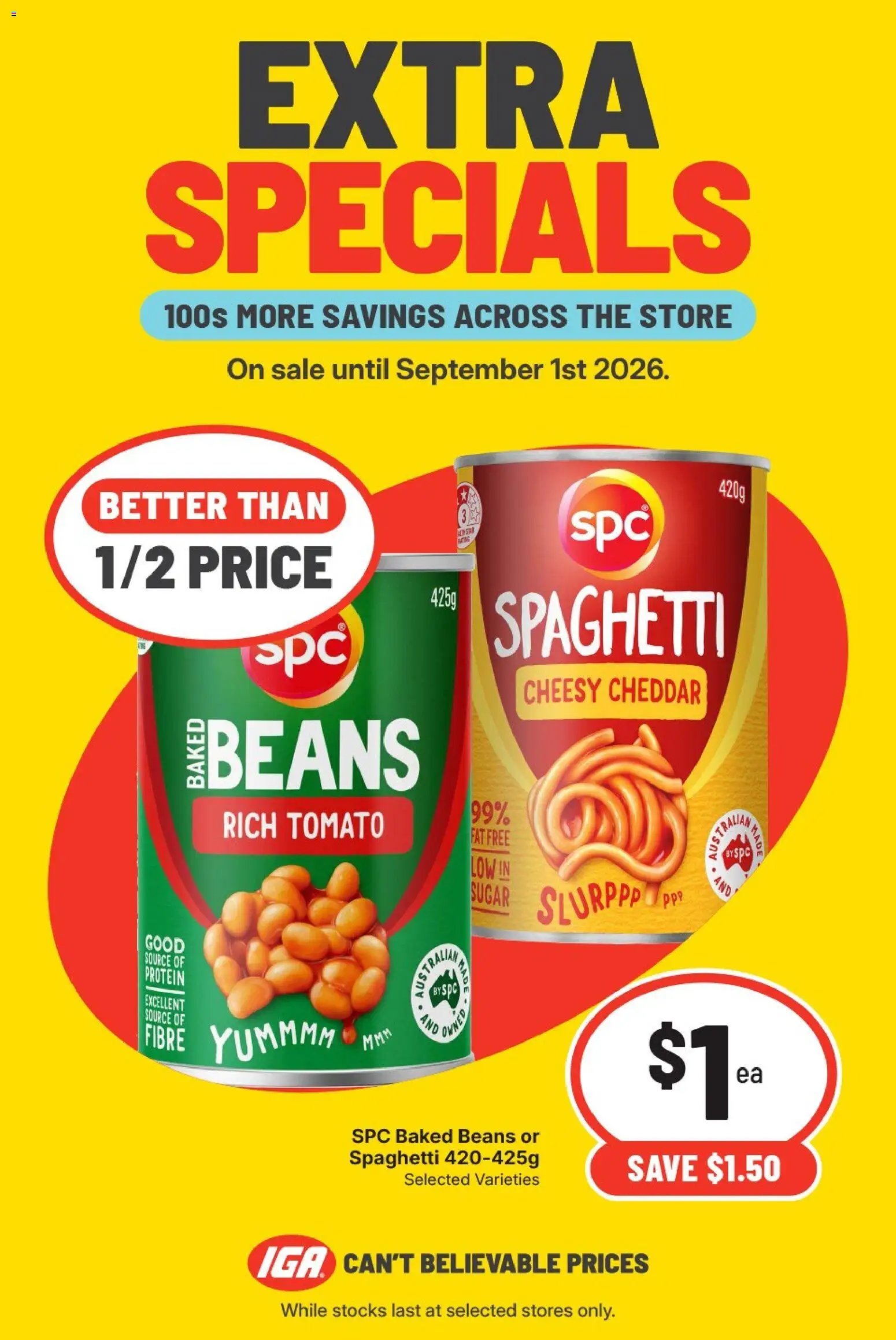 IGA catalogue from 25/08/2026 IGA catalogue Extra specials East Brisbane