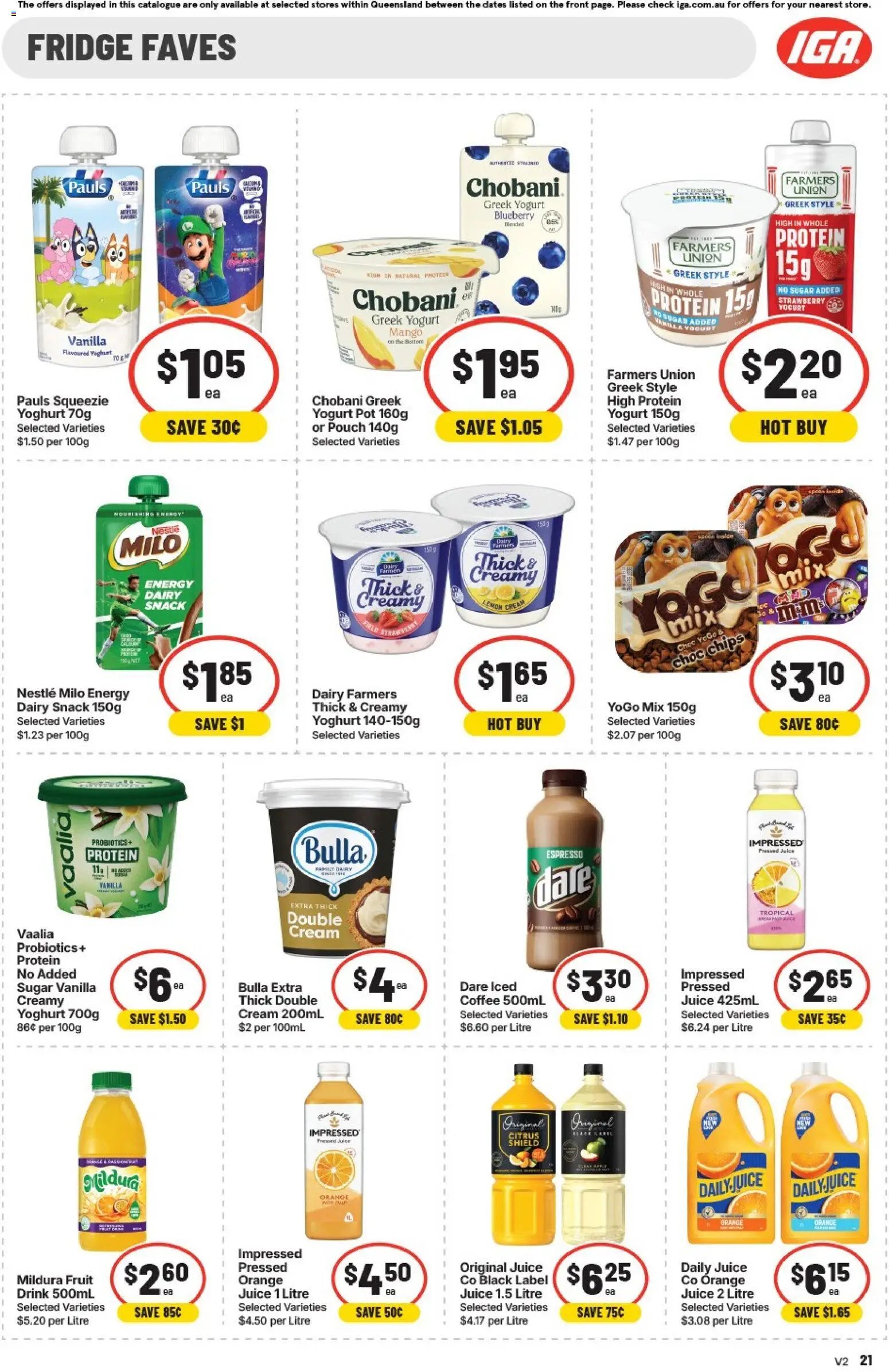 IGA catalogue from 25/08/2026 IGA catalogue Extra specials East Brisbane