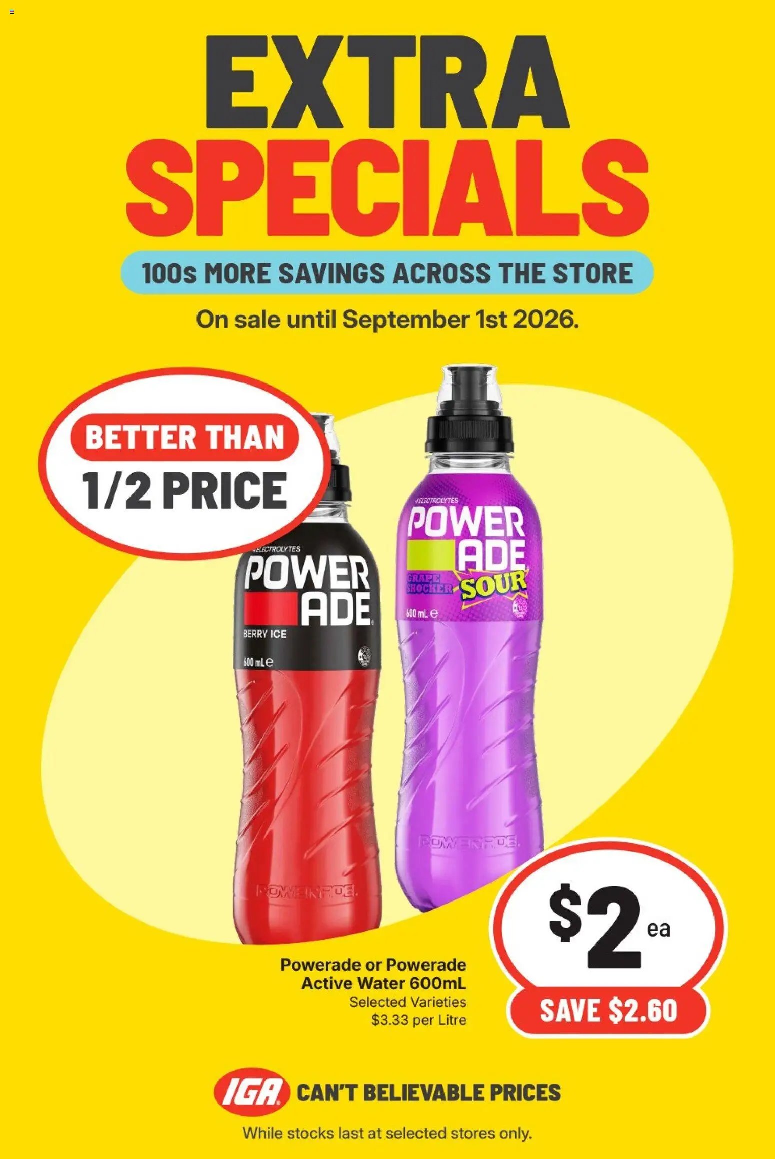 IGA catalogue from 25/08/2026 IGA catalogue Extra specials East Brisbane