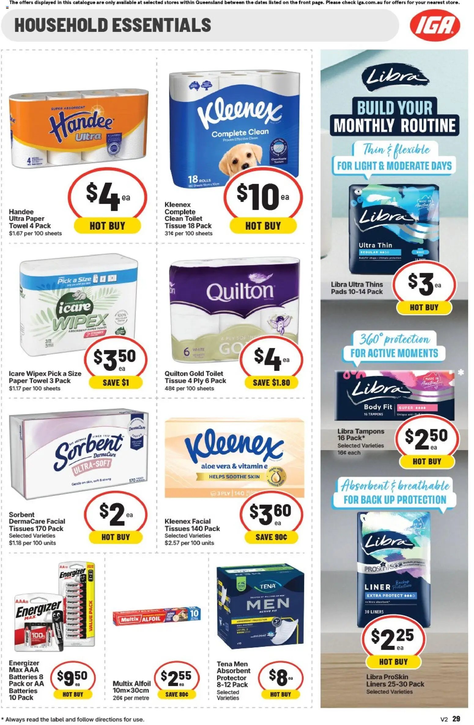 IGA catalogue from 25/08/2026 IGA catalogue Extra specials East Brisbane
