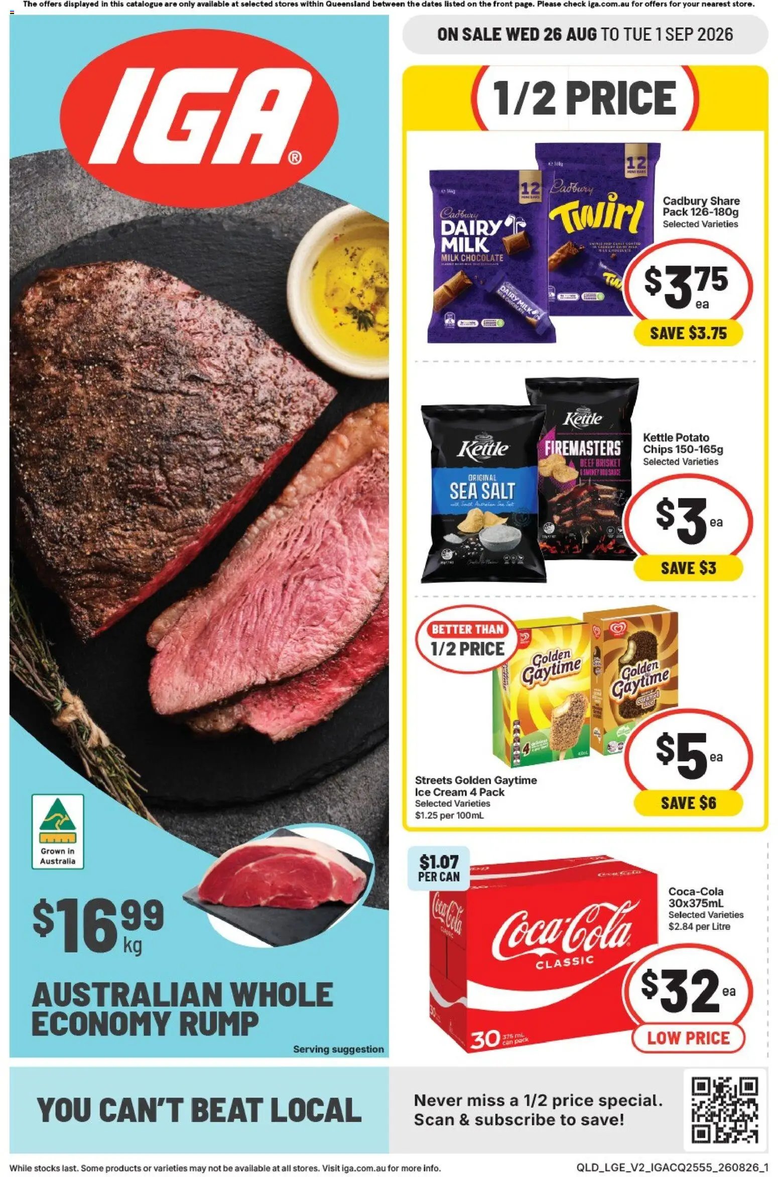 IGA catalogue from 25/08/2026 IGA catalogue Extra specials East Brisbane
