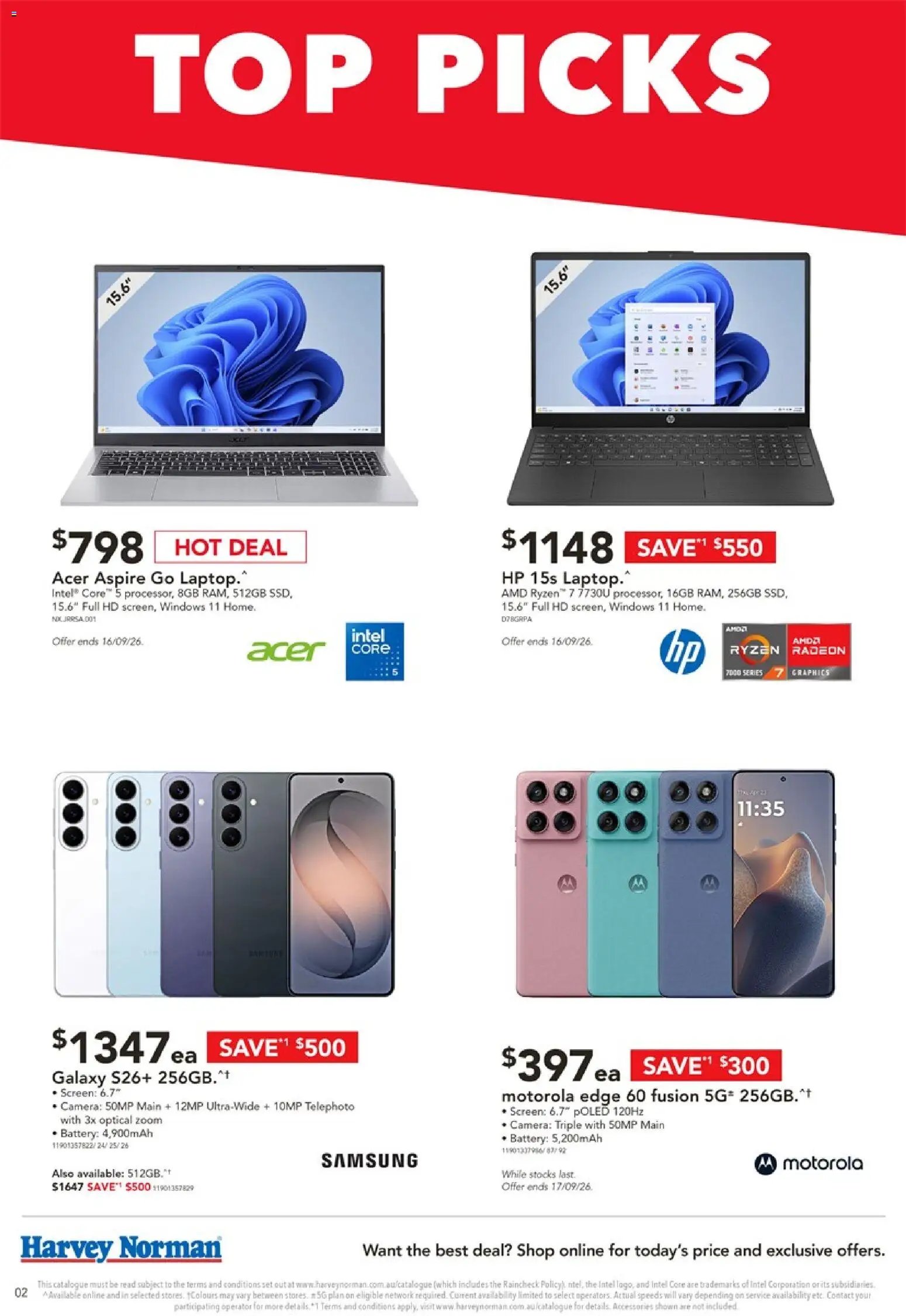 Harvey Norman catalogue from 16/09/2026 Harvey Norman Top Picks in the Latest Tech