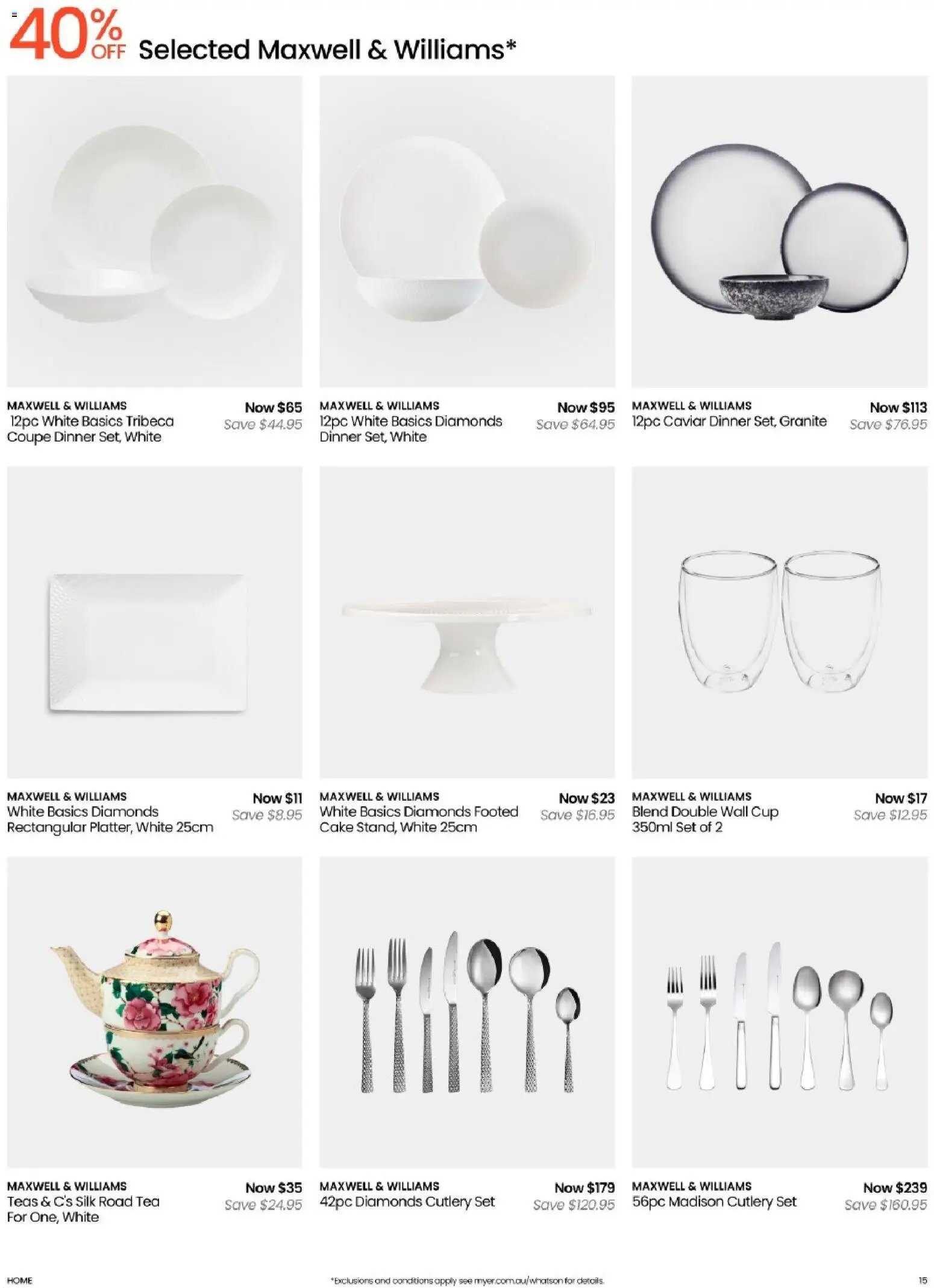 Myer catalogue from 09/08/2026 Myer Kitchen & Dining Home Essentials