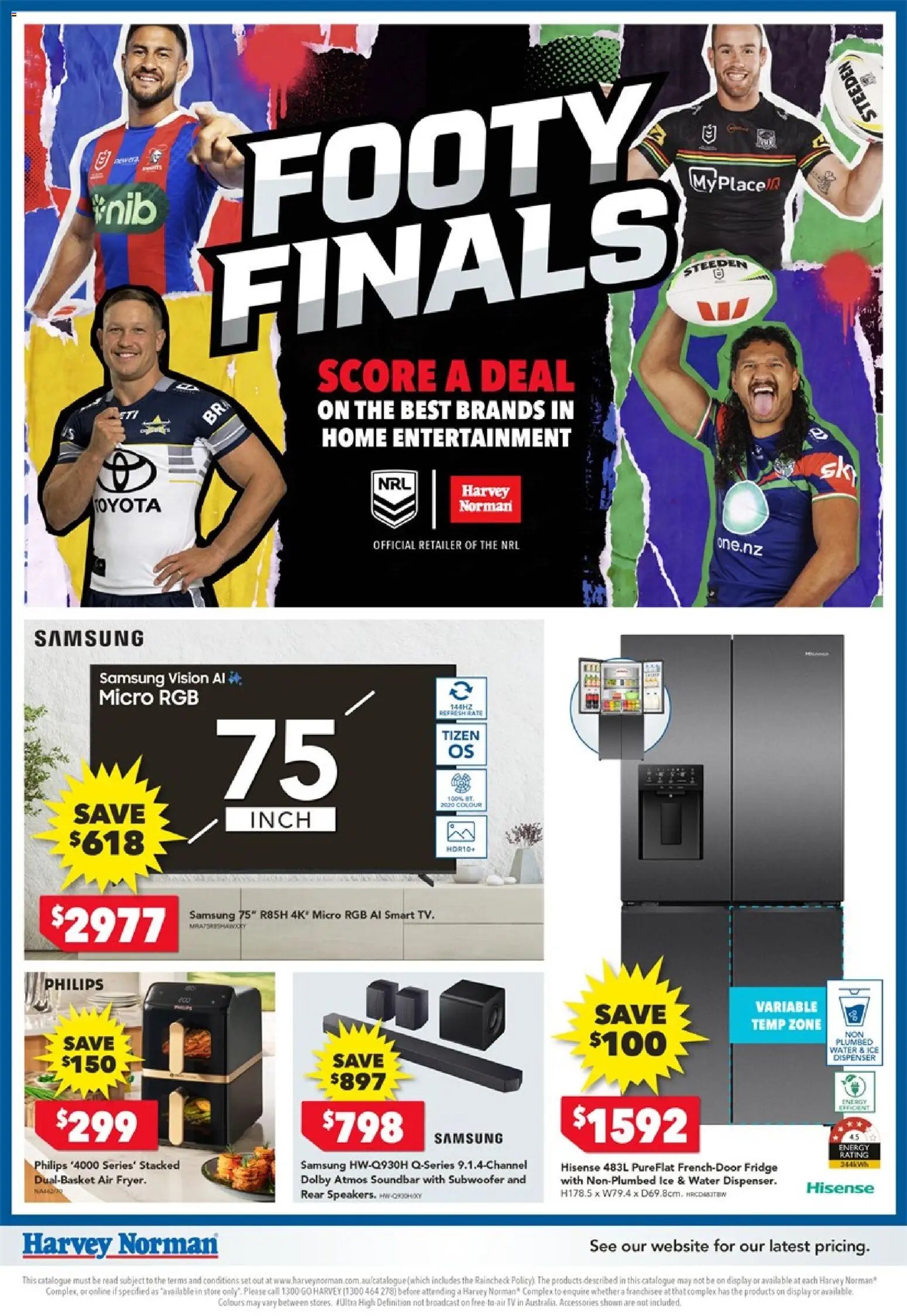 Harvey Norman catalogue from 24/09/2026 Harvey Norman Footy Finals