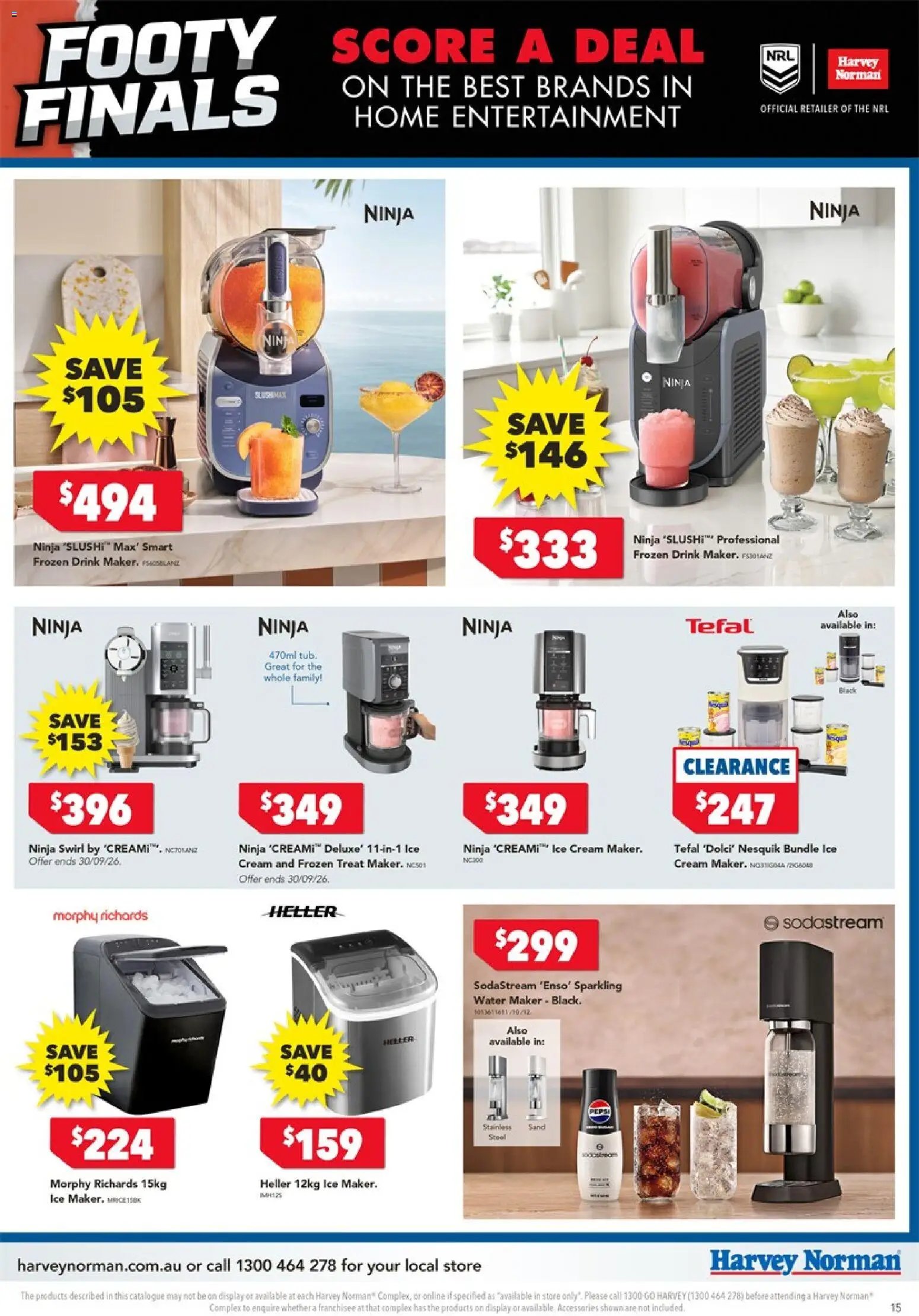 Harvey Norman catalogue from 24/09/2026 Harvey Norman Footy Finals
