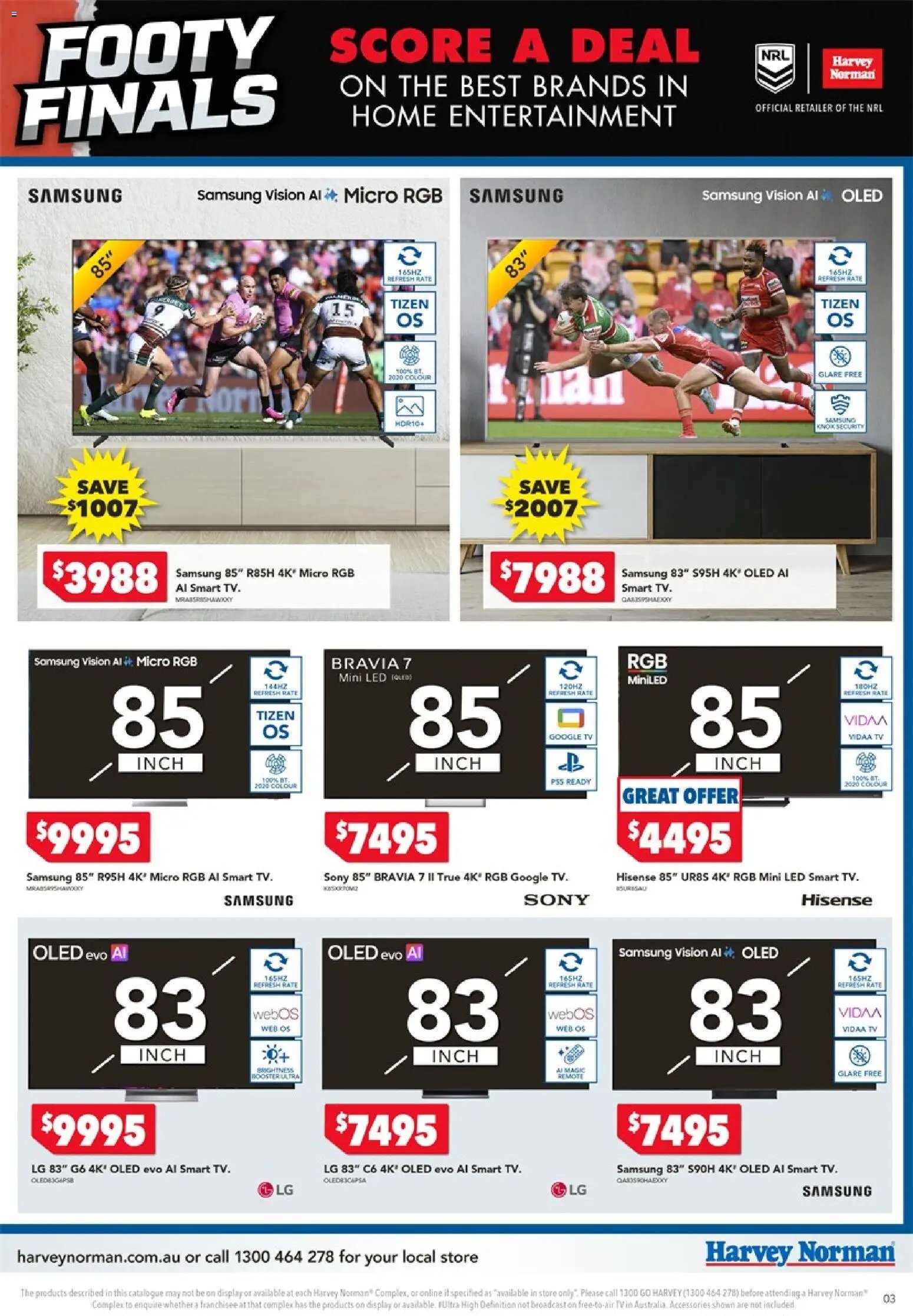 Harvey Norman catalogue from 24/09/2026 Harvey Norman Footy Finals