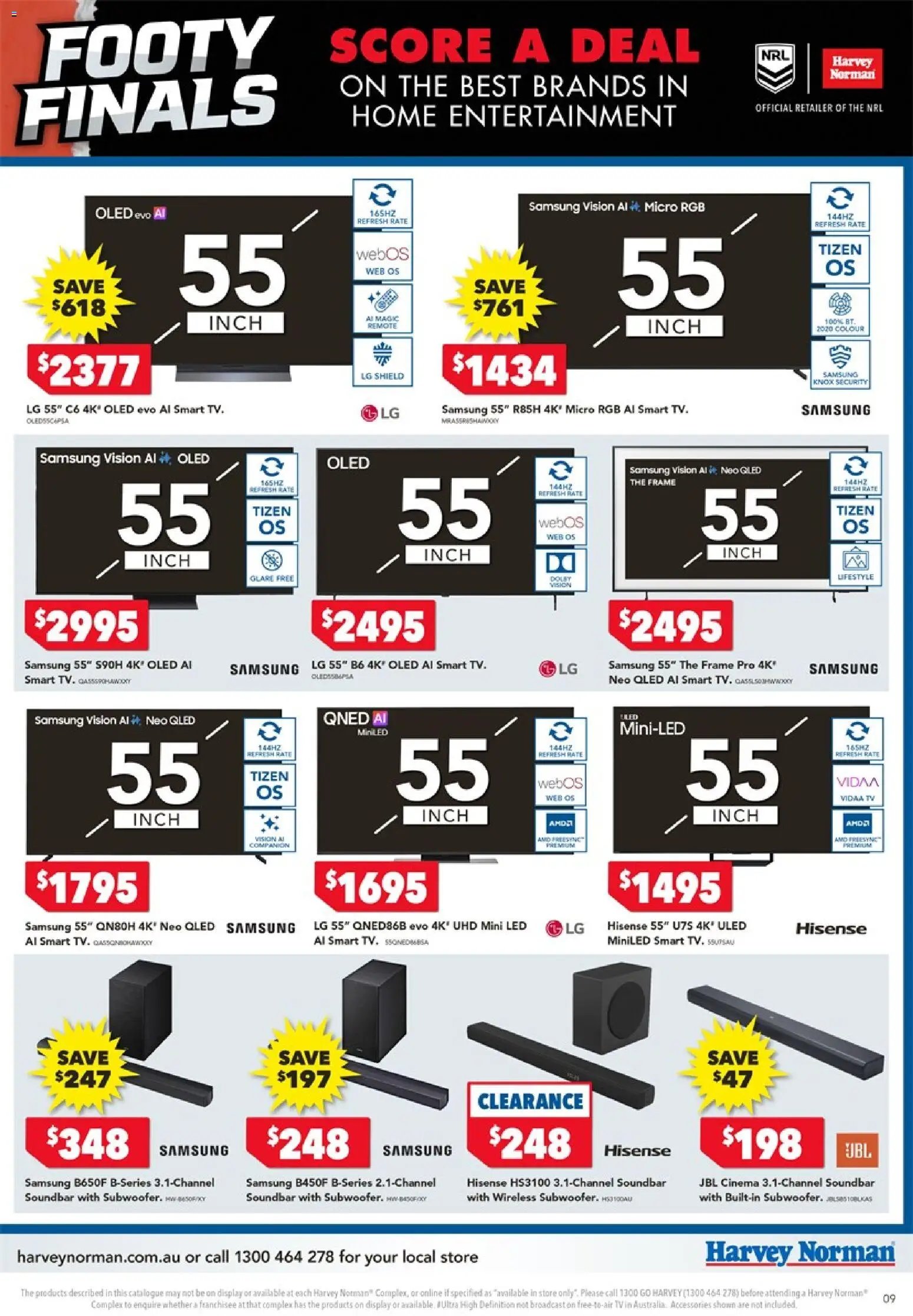 Harvey Norman catalogue from 24/09/2026 Harvey Norman Footy Finals