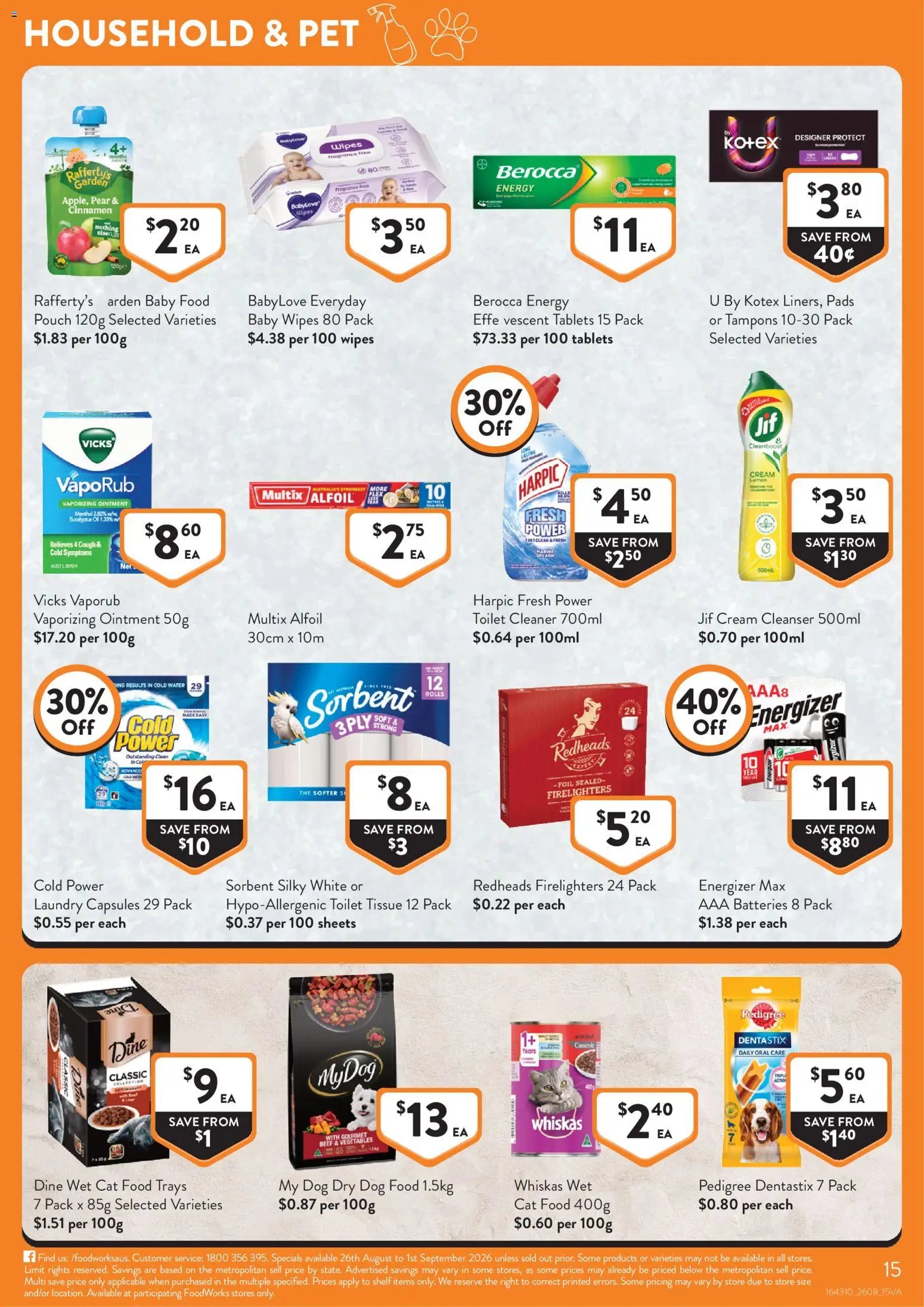 Foodworks catalogue from 26/08/2026 Foodworks catalogue VIC