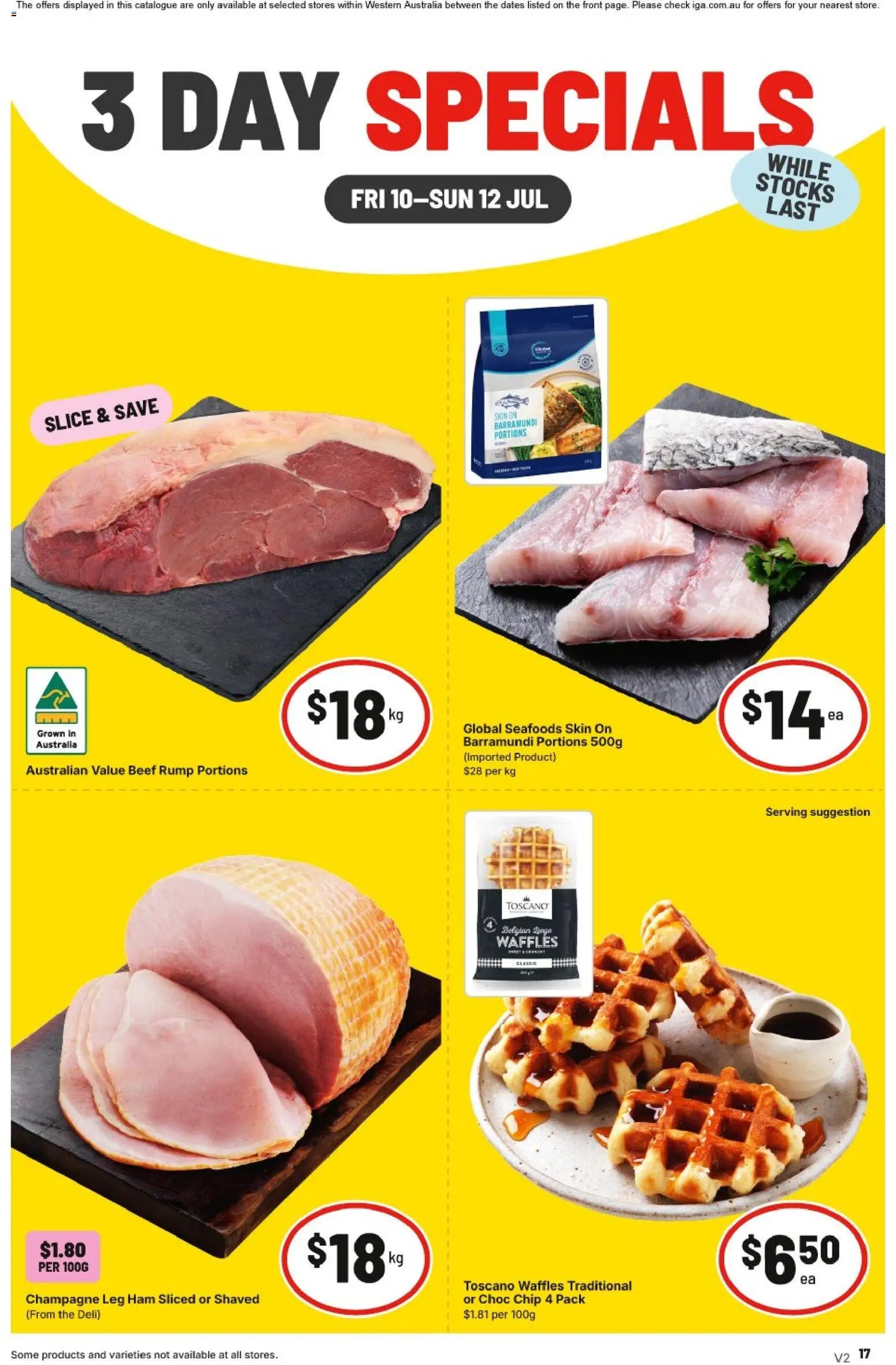 IGA catalogue from 10/07/2026 IGA 3 Day Specials - NT/WA
