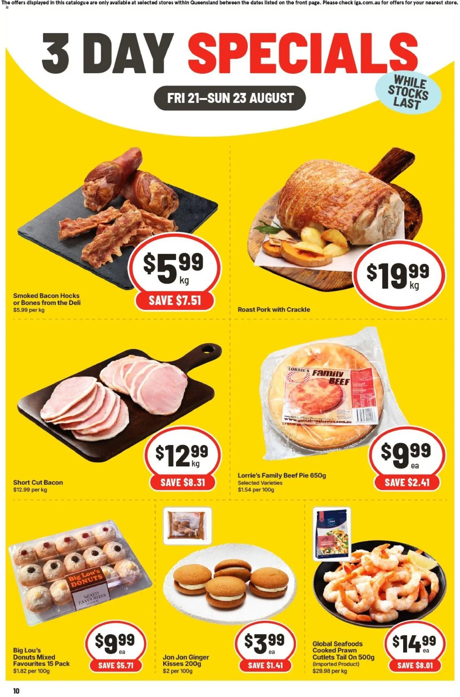 IGA catalogue from 21/08/2026 IGA 3 Day Specials QLD