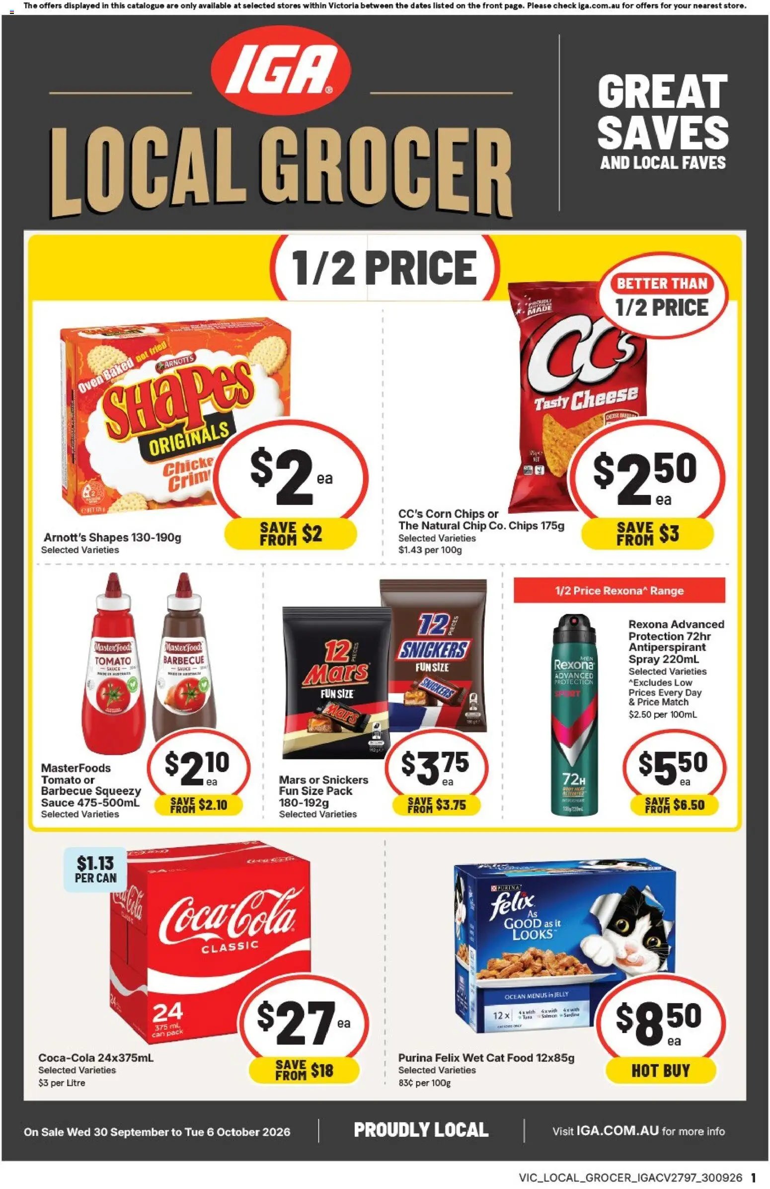 IGA catalogue from 30/09/2026 IGA catalogue Local Grocer Abbotsford