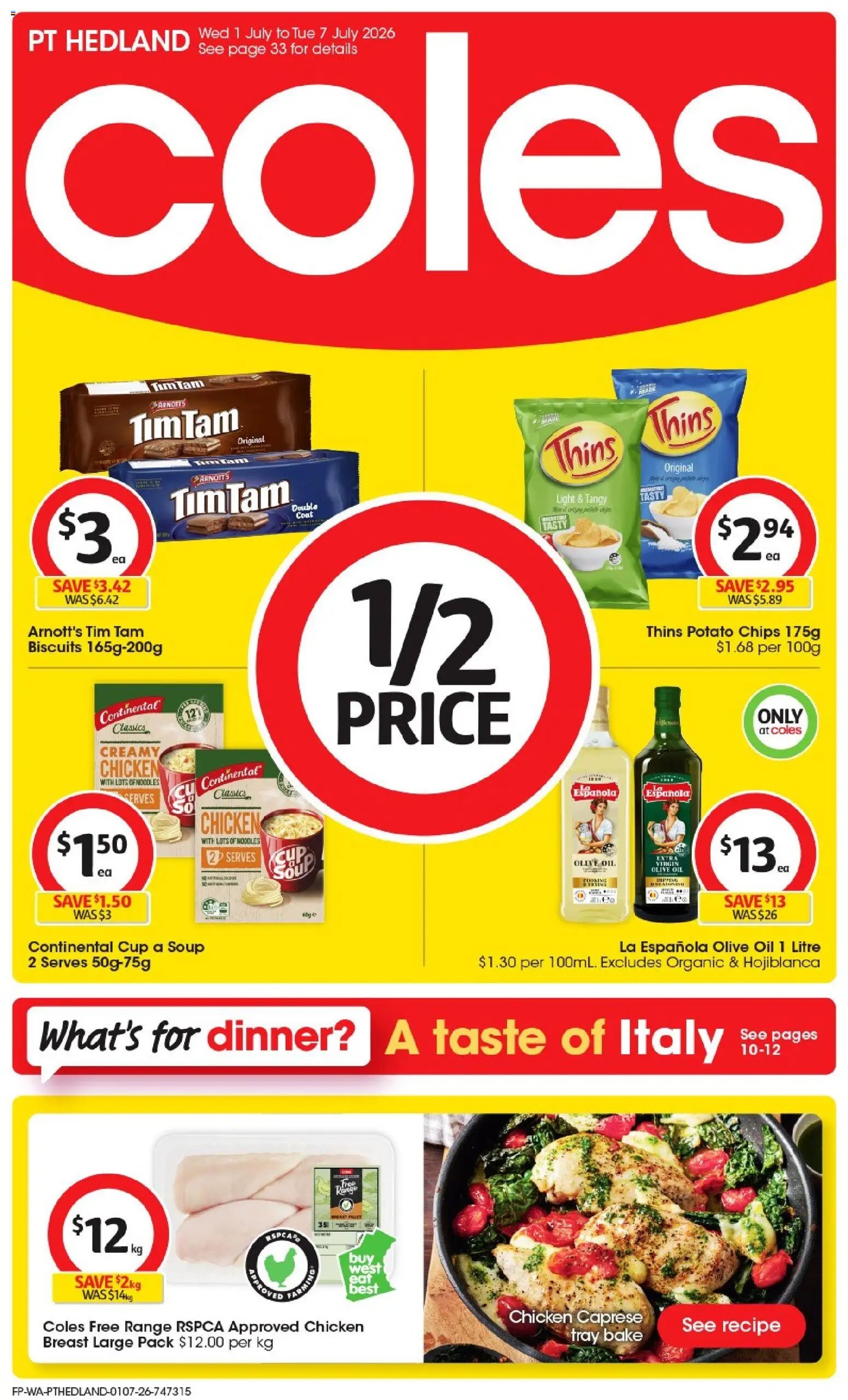 Coles catalogue from 01/07/2026 Coles catalogue PT Hedland
