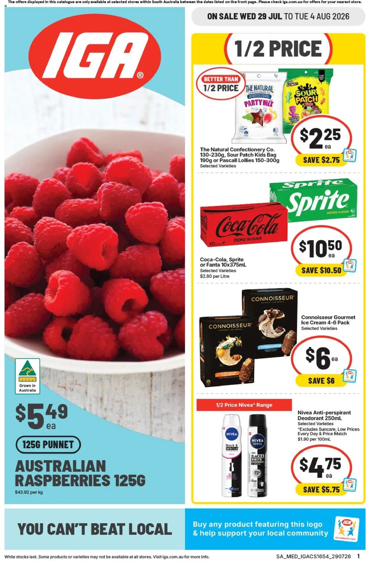 IGA catalogue from 29/07/2026 IGA catalogue SA