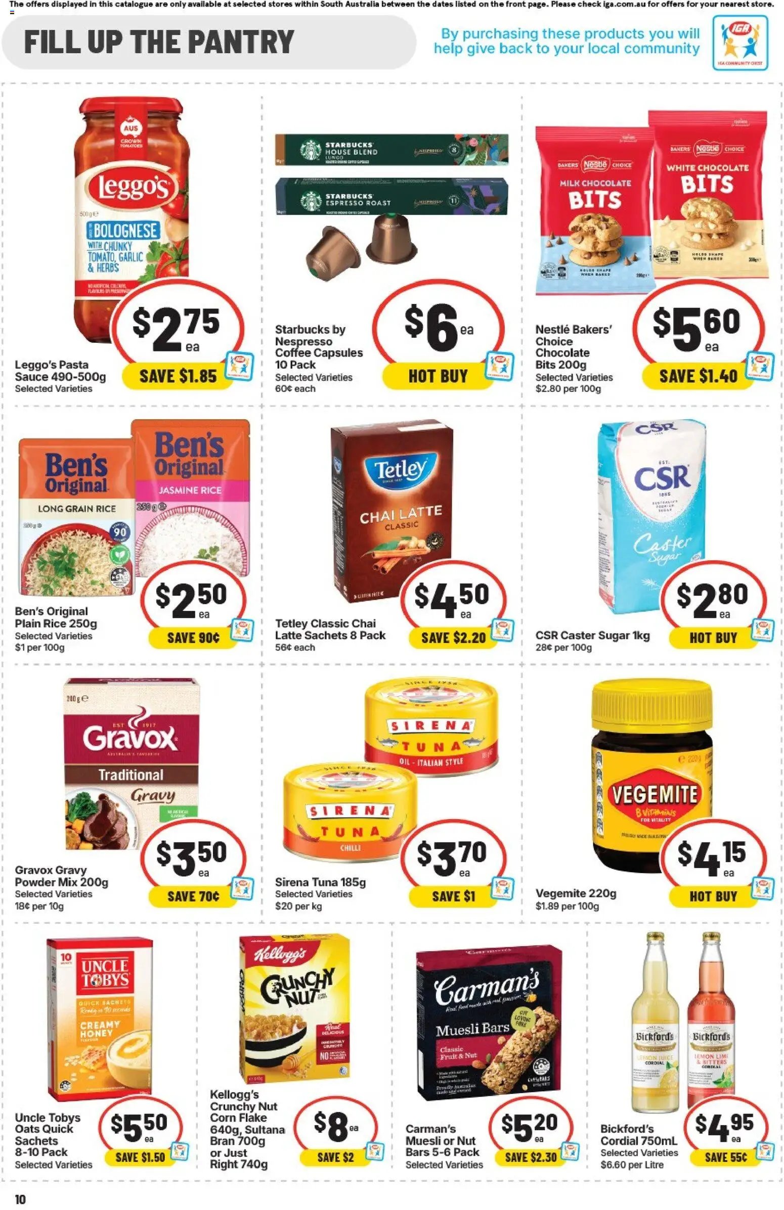 IGA catalogue from 29/07/2026 IGA catalogue SA