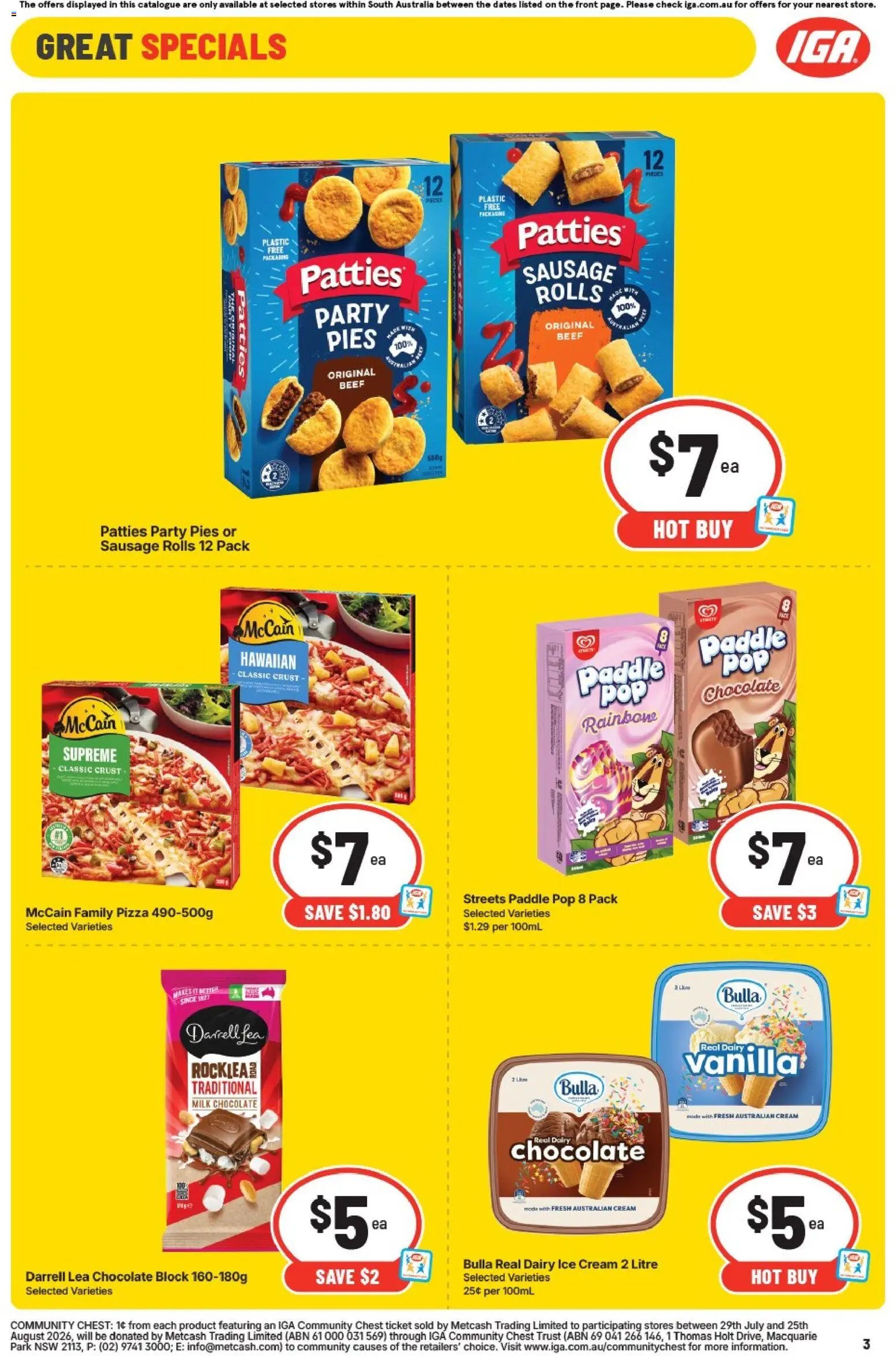 IGA catalogue from 29/07/2026 IGA catalogue SA