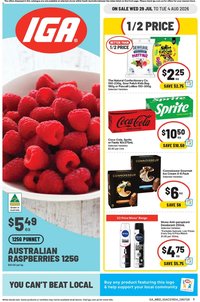 IGA catalogue from 29/07/2026 IGA catalogue SA