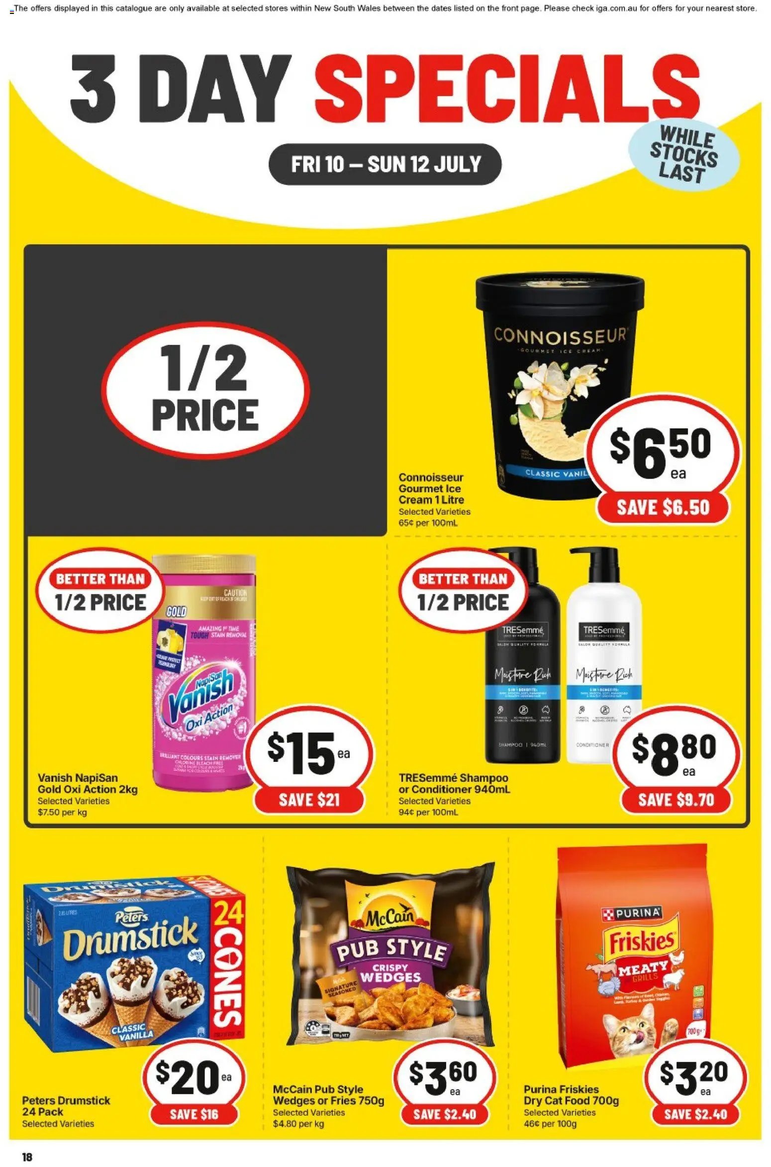 IGA catalogue from 10/07/2026 IGA 3 Day Specials - NSW