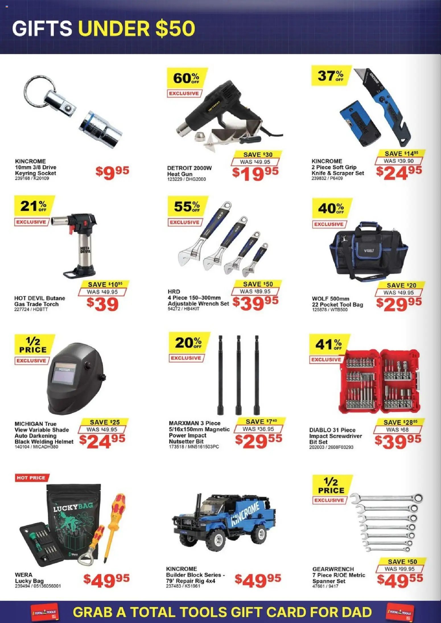 Total Tools catalogue from 25/08/2026 Total Tools catalogue Father's Day