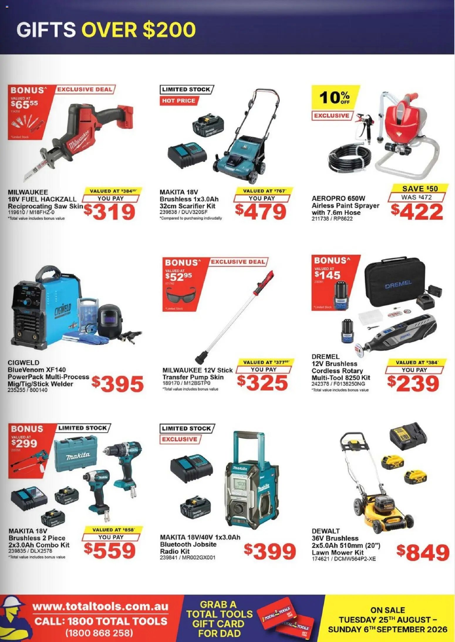 Total Tools catalogue from 25/08/2026 Total Tools catalogue Father's Day