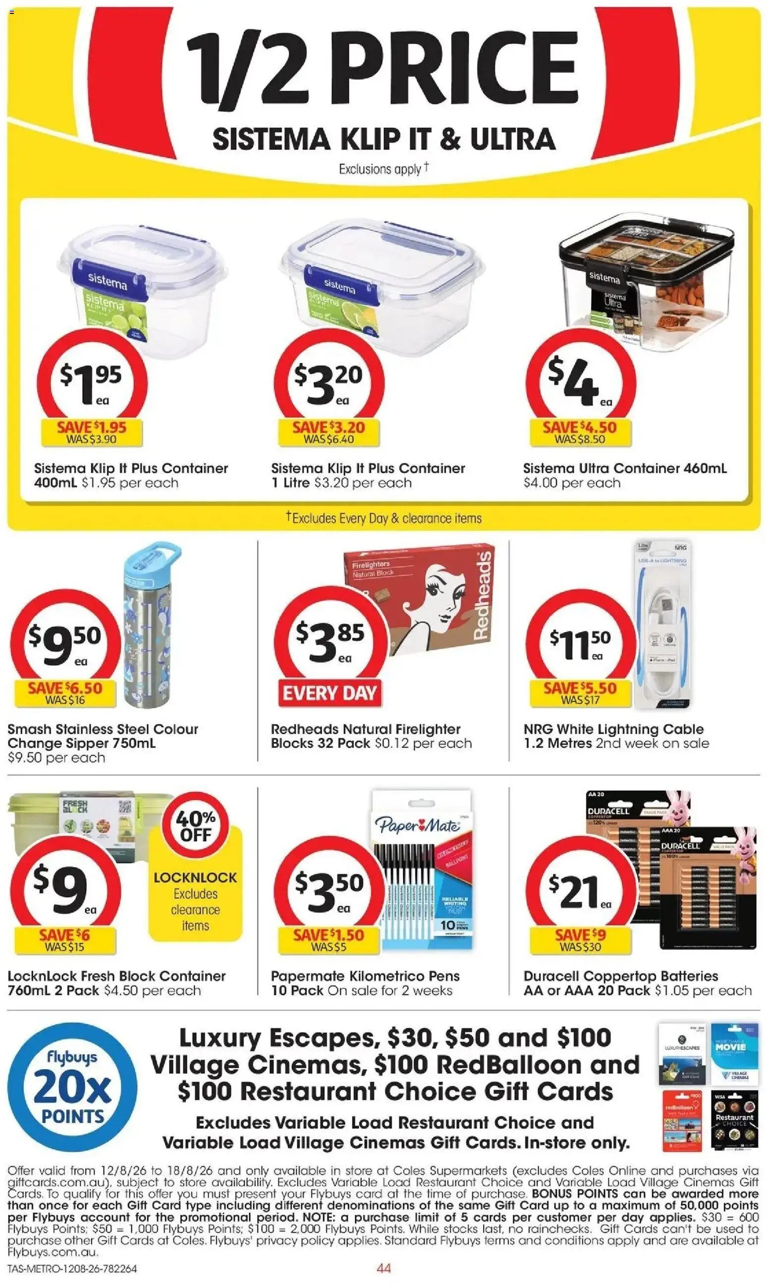 Coles catalogue from 12/08/2026 Coles catalogue TAS