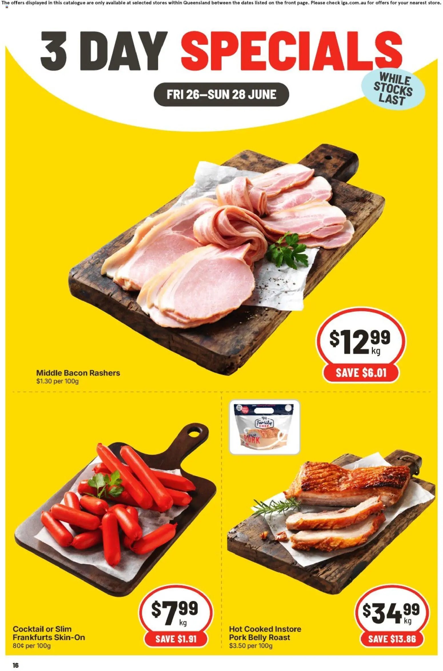 IGA catalogue from 26/06/2026 IGA -3 Day Specials - QLD