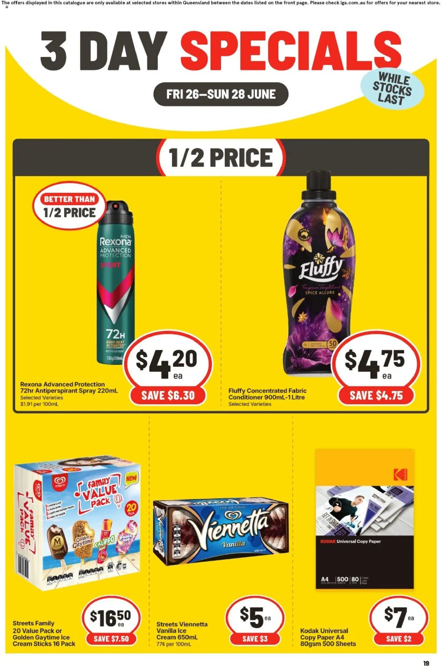 IGA catalogue from 26/06/2026 IGA -3 Day Specials - QLD