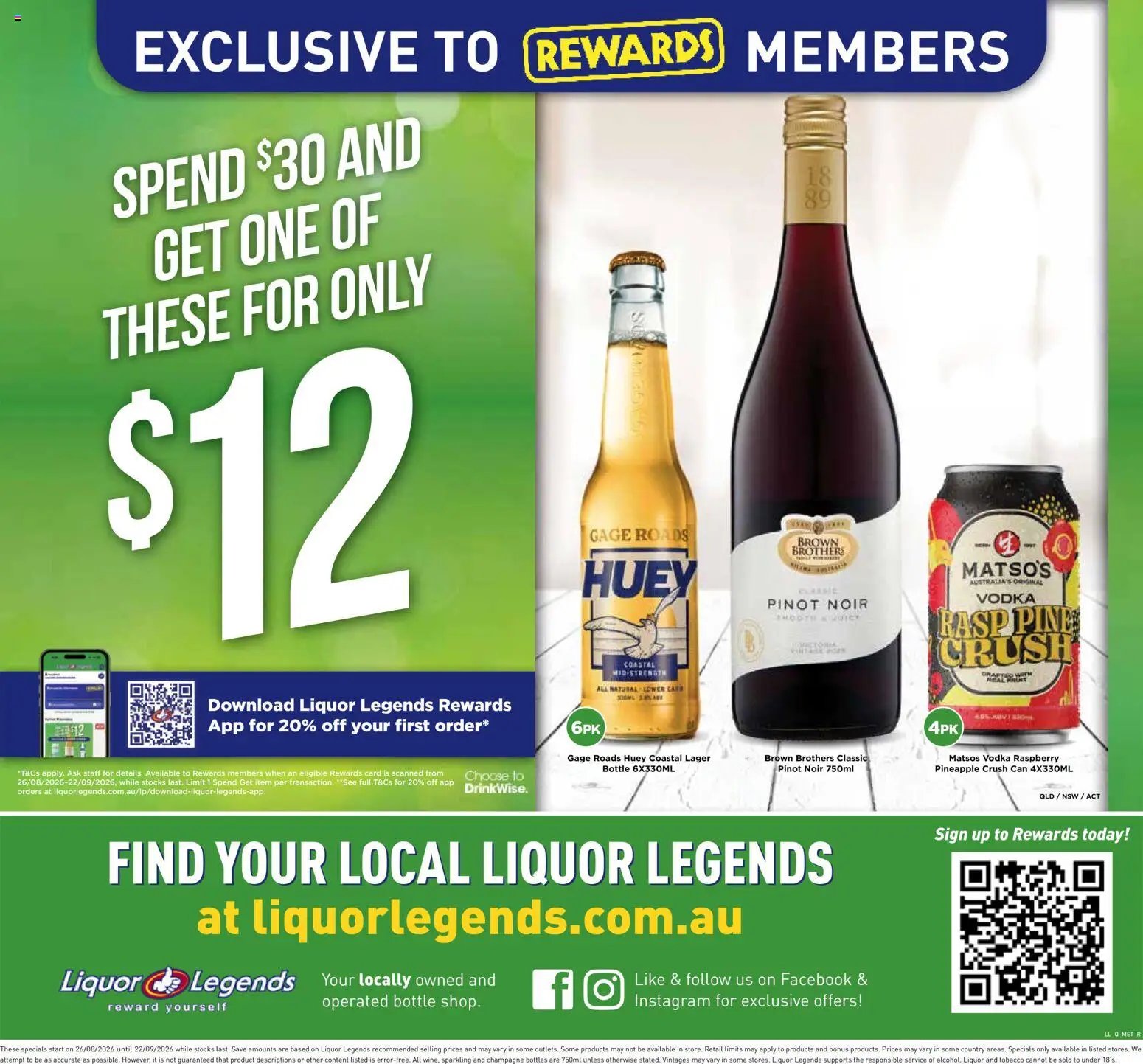 Liquor Legends catalogue from 26/08/2026 Liquor Legends catalogue Capalaba