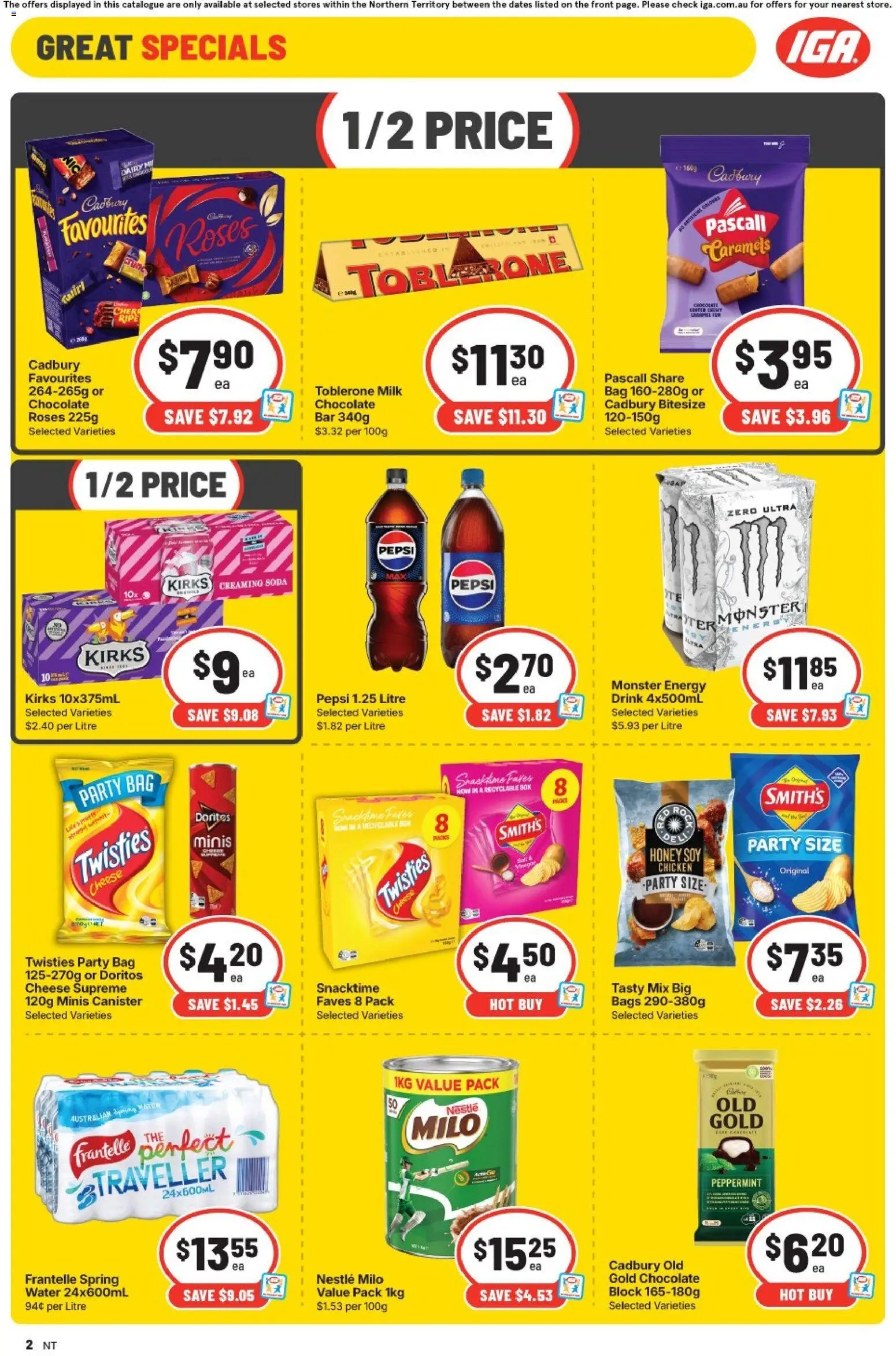 IGA catalogue from 19/08/2026 IGA catalogue NT