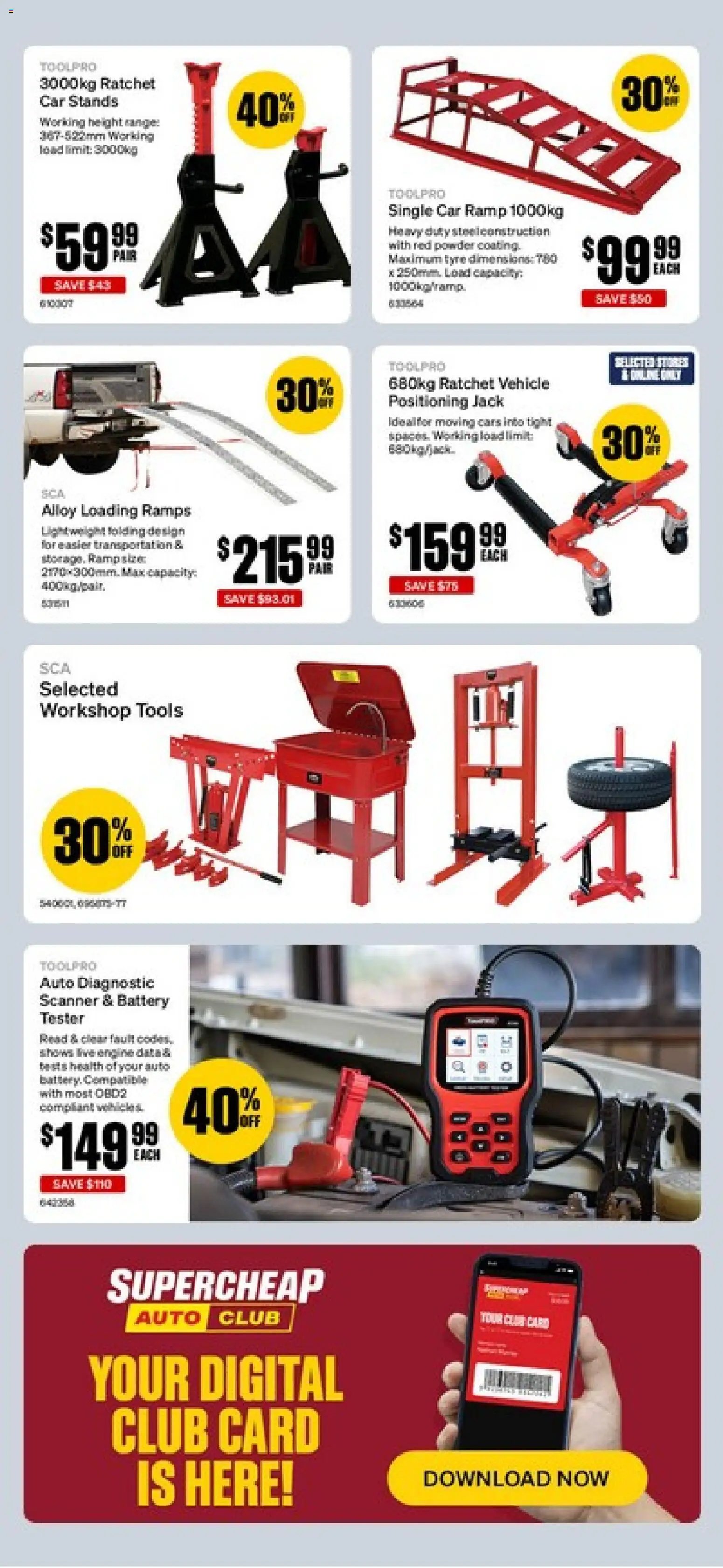 Supercheap Auto catalogue from 01/07/2026 Supercheap Auto catalogue