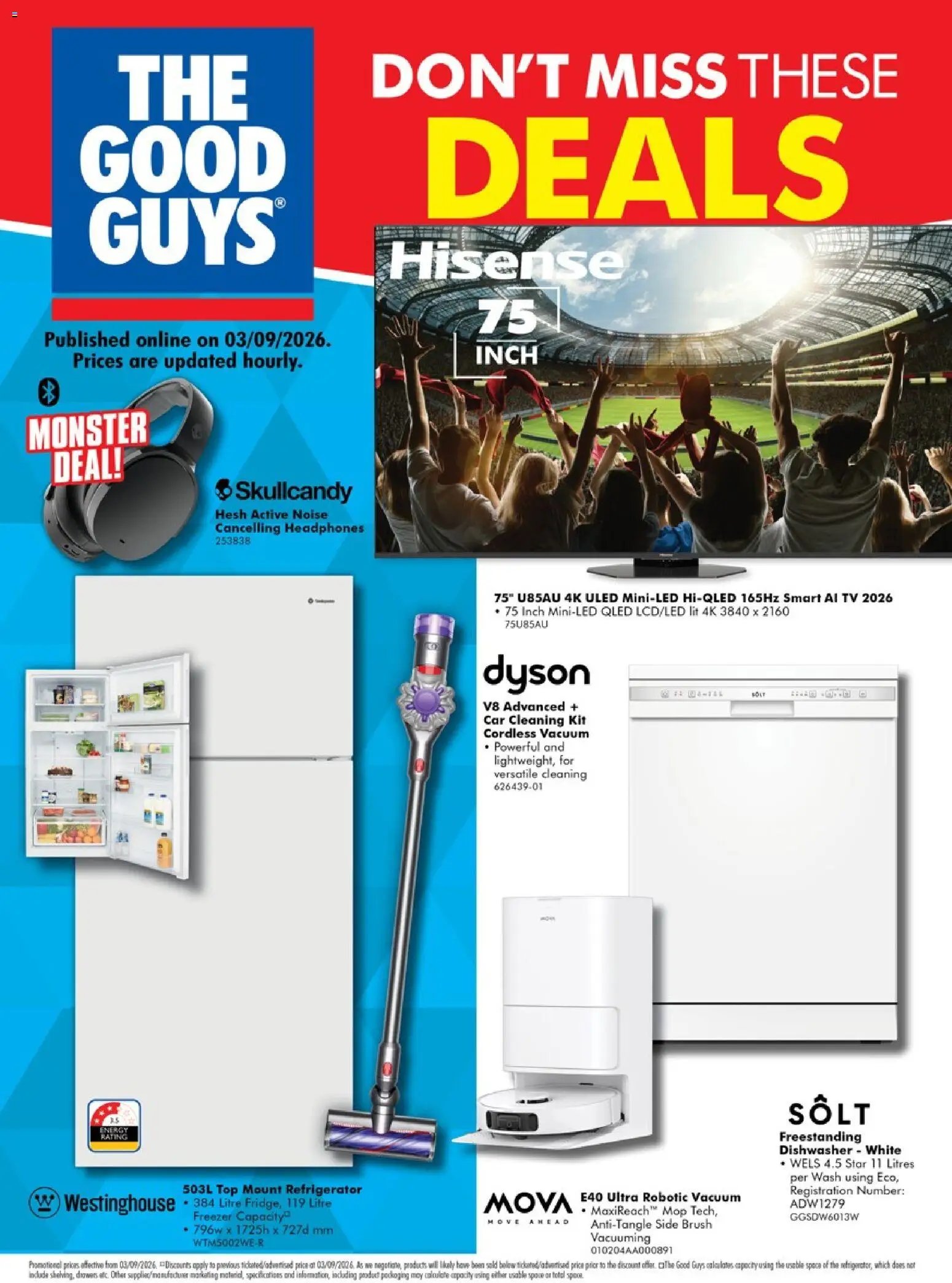 The Good Guys catalogue from 03/09/2026 The Good Guys Don't Miss These Deals