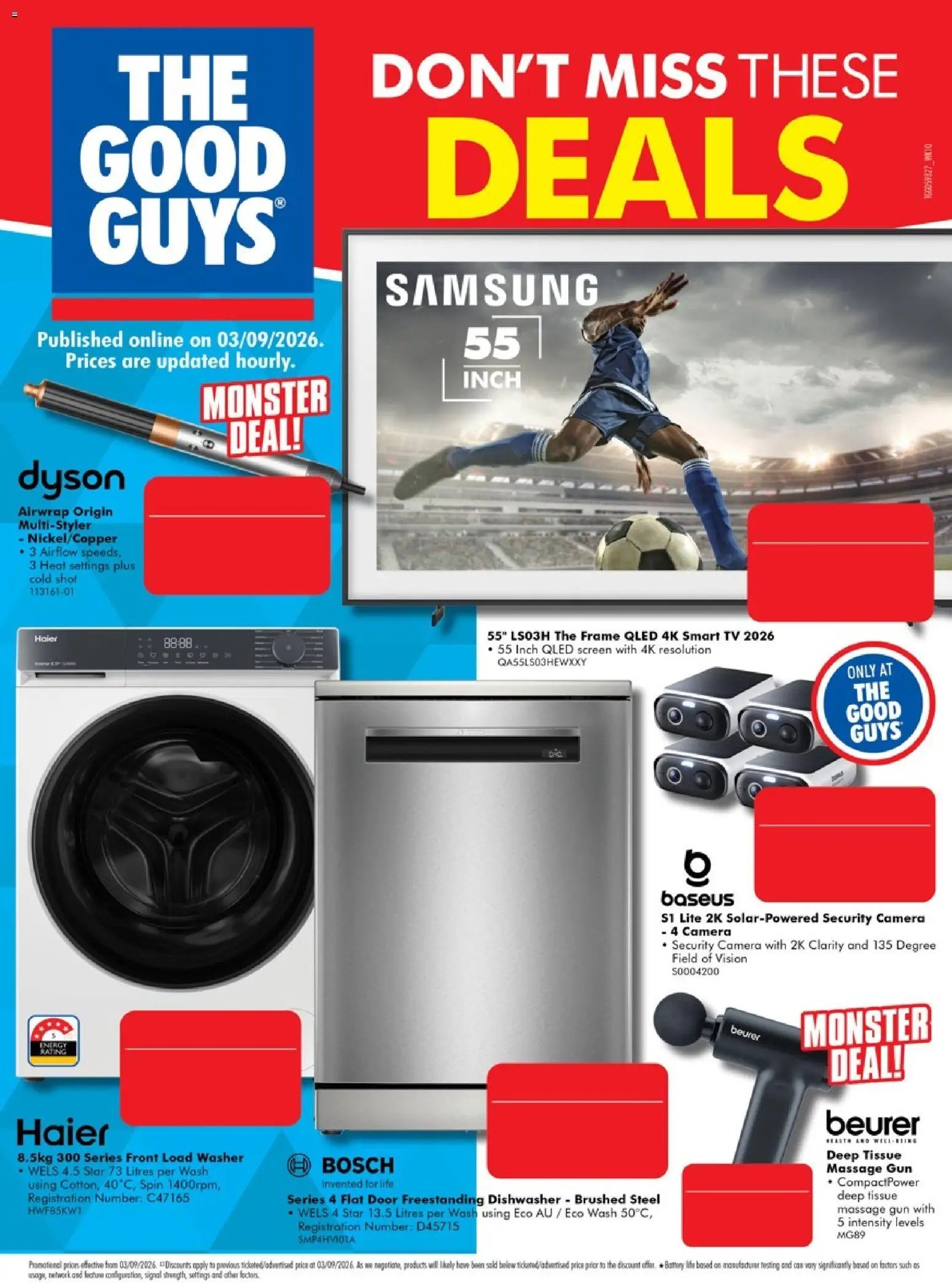The Good Guys catalogue from 03/09/2026 The Good Guys Don't Miss These Deals