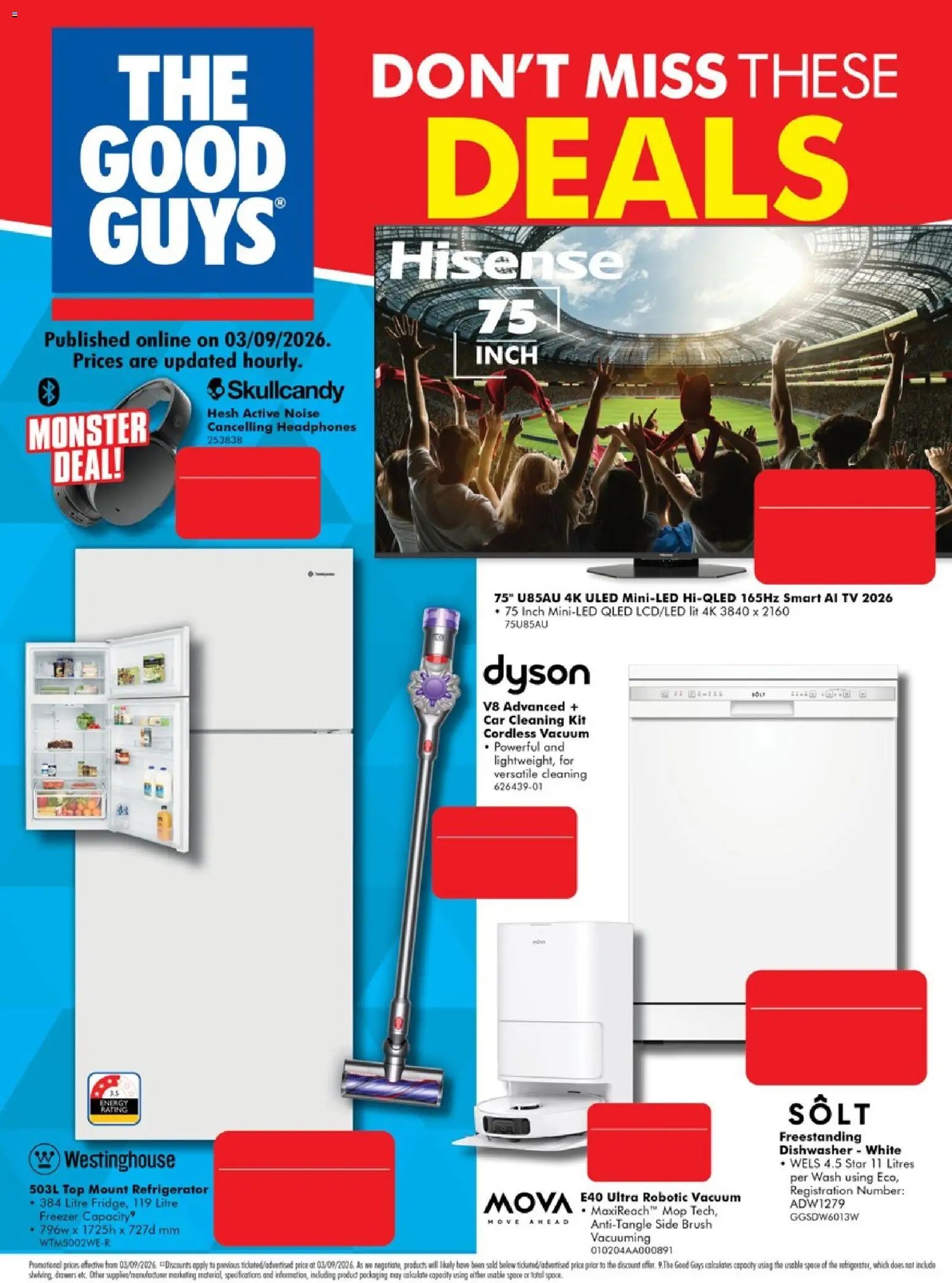 The Good Guys catalogue from 03/09/2026 The Good Guys Don't Miss These Deals