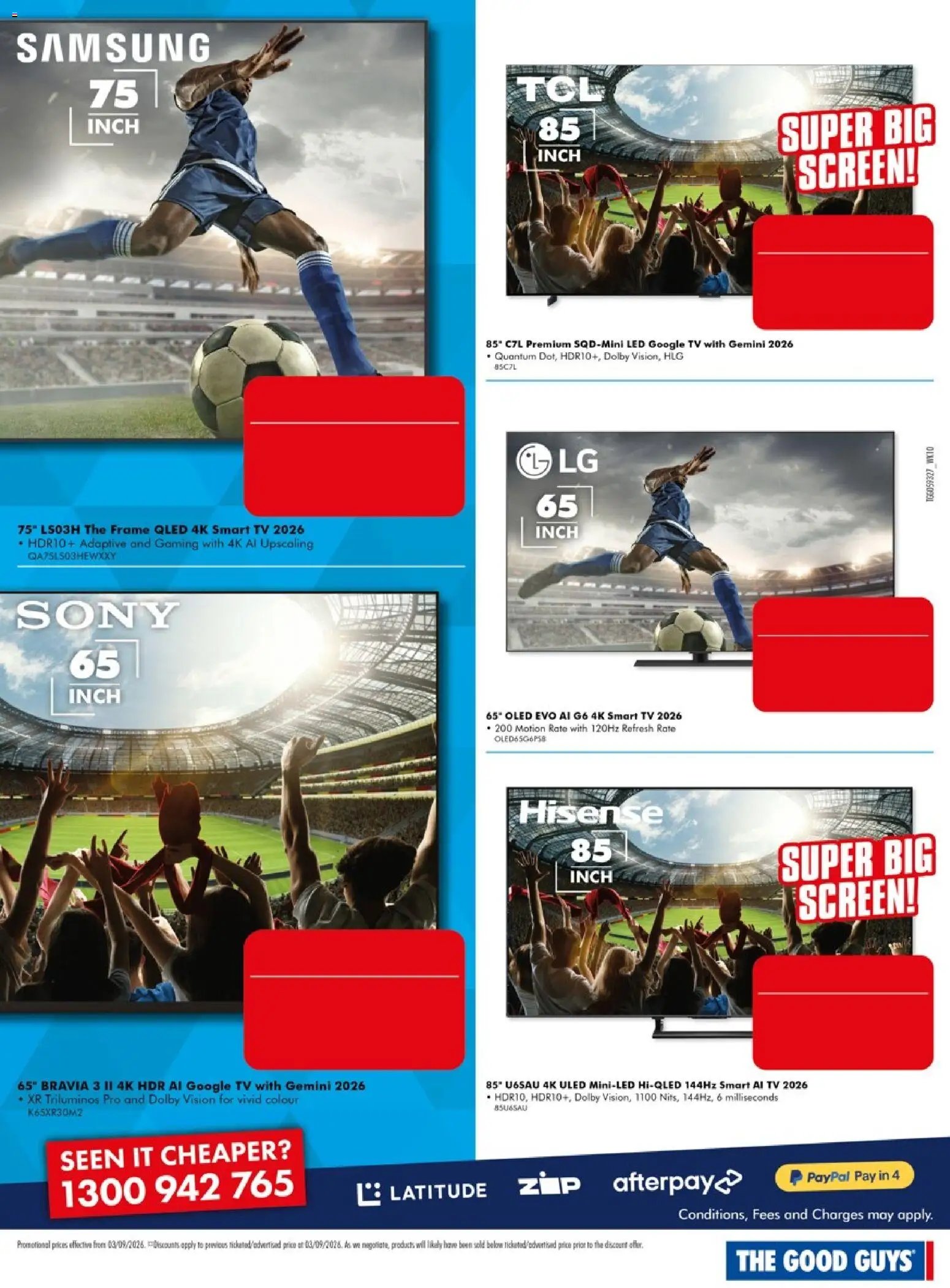The Good Guys catalogue from 03/09/2026 The Good Guys Don't Miss These Deals