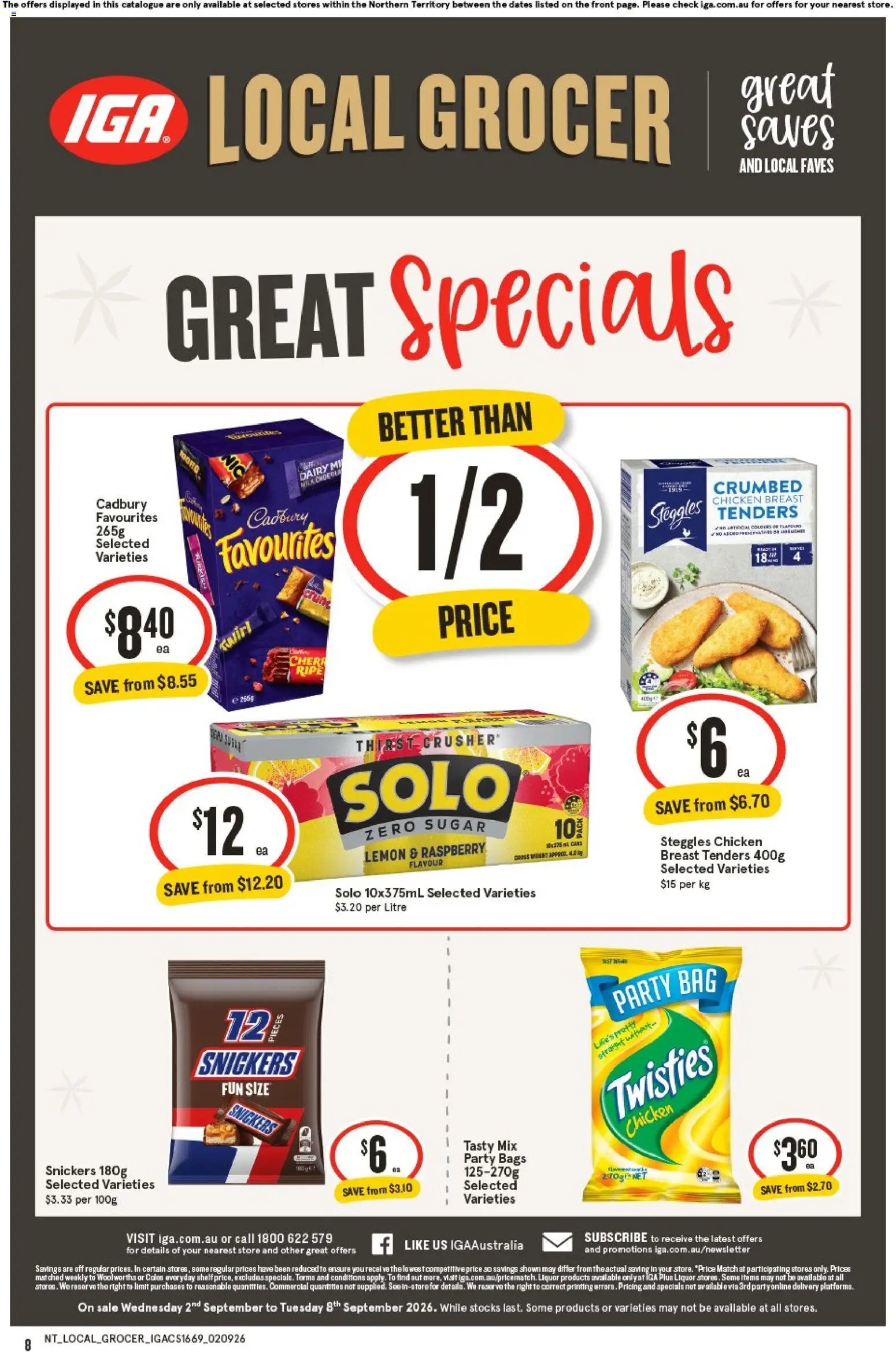 IGA catalogue from 02/09/2026 IGA catalogue Berry Springs
