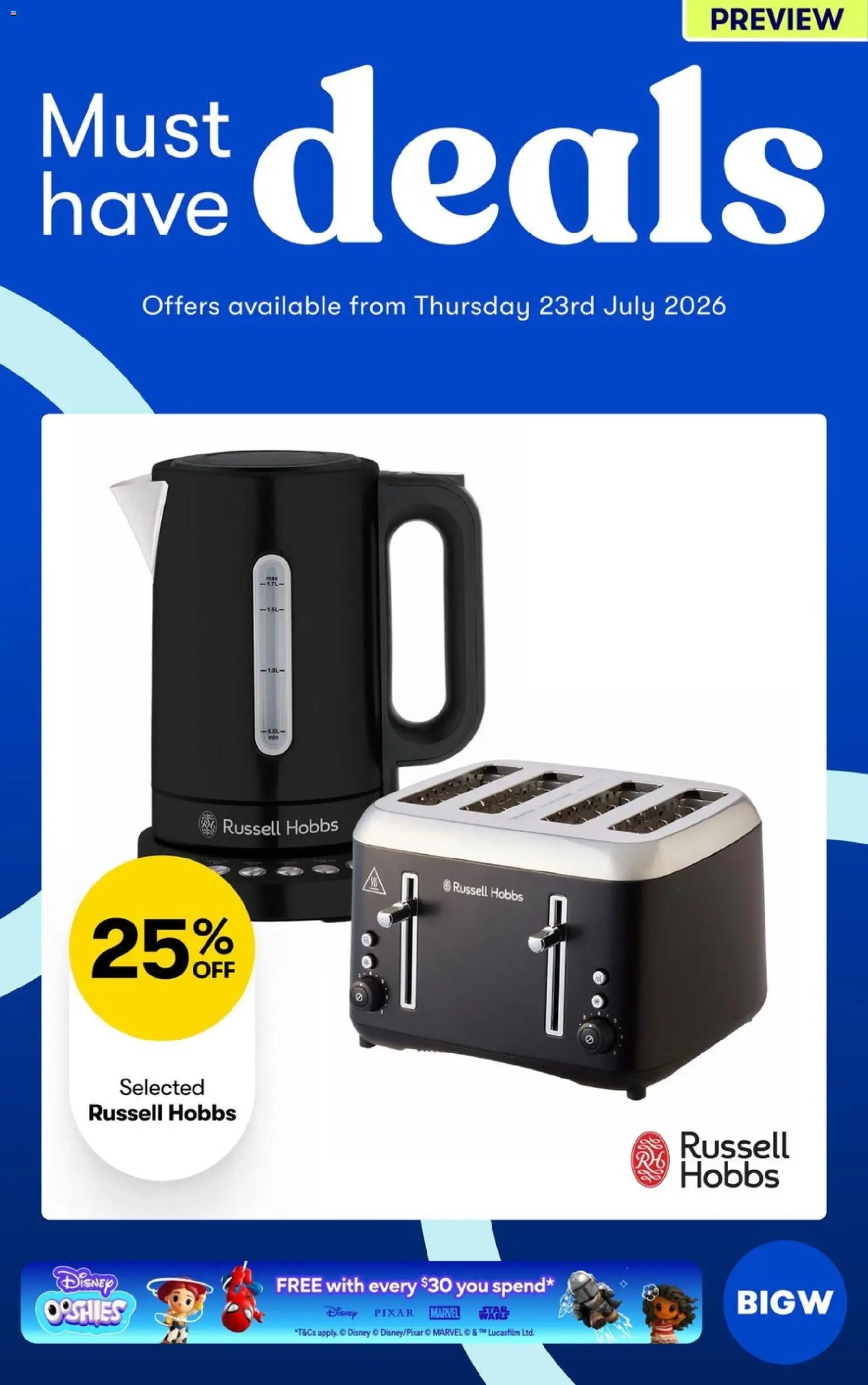 Big W catalogue from 23/07/2026 Big W Must Have Deals PREVIEW