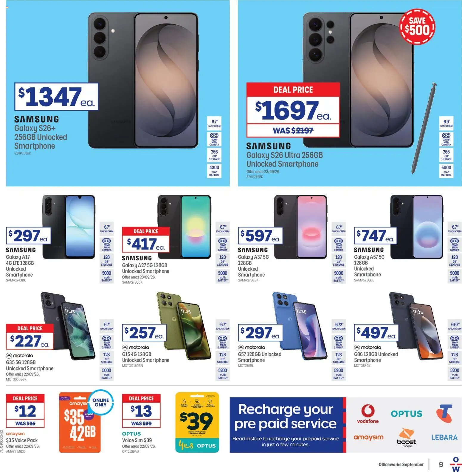 Officeworks catalogue from 08/09/2026 Officeworks catalogue