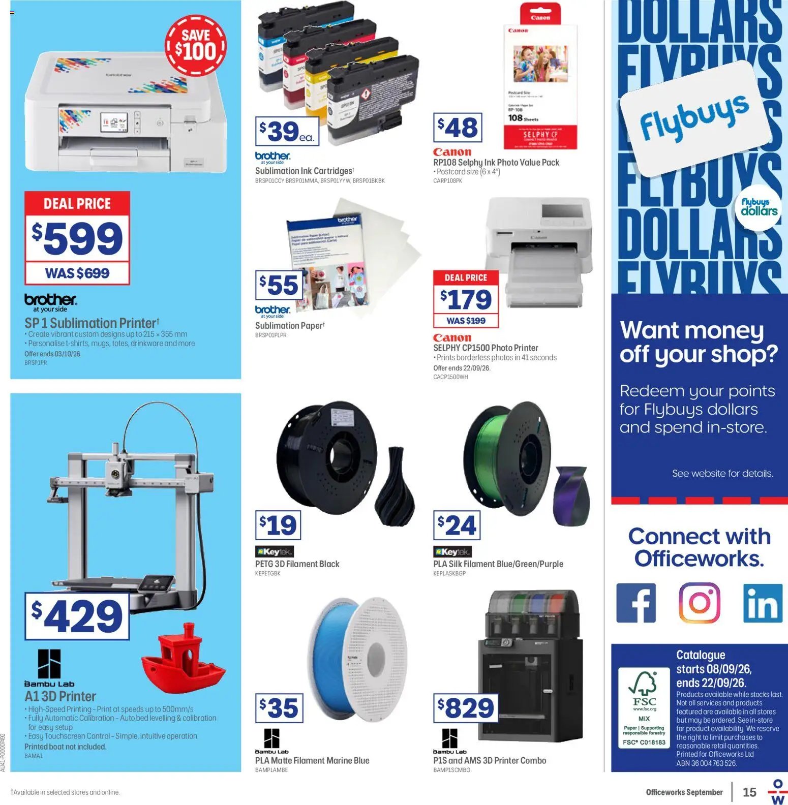 Officeworks catalogue from 08/09/2026 Officeworks catalogue