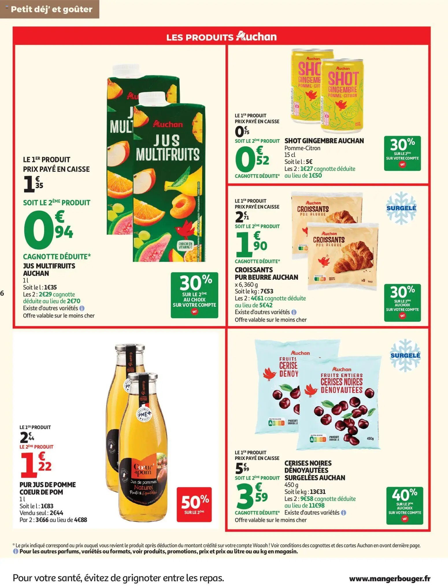 Auchan folder van 15.07.2026 Auchan Petit dej, goûter hypers