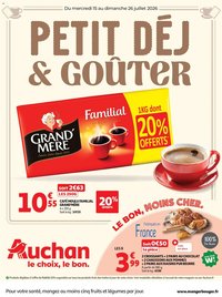 Auchan folder van 15.07.2026 Auchan Petit dej, goûter hypers