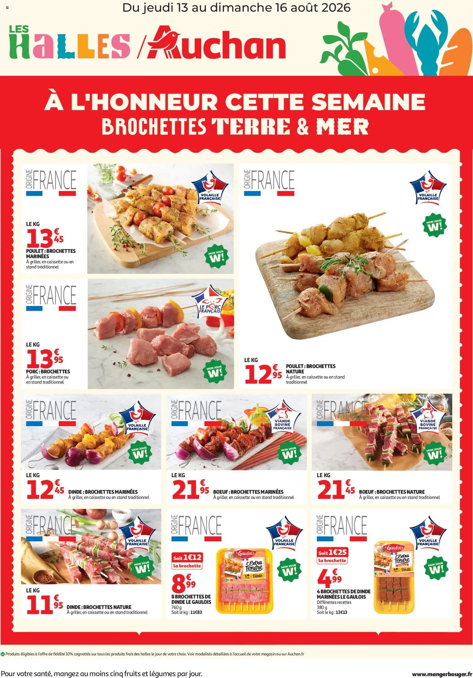 Auchan folder van 13.08.2026 Auchan À l'honneur cette semaine