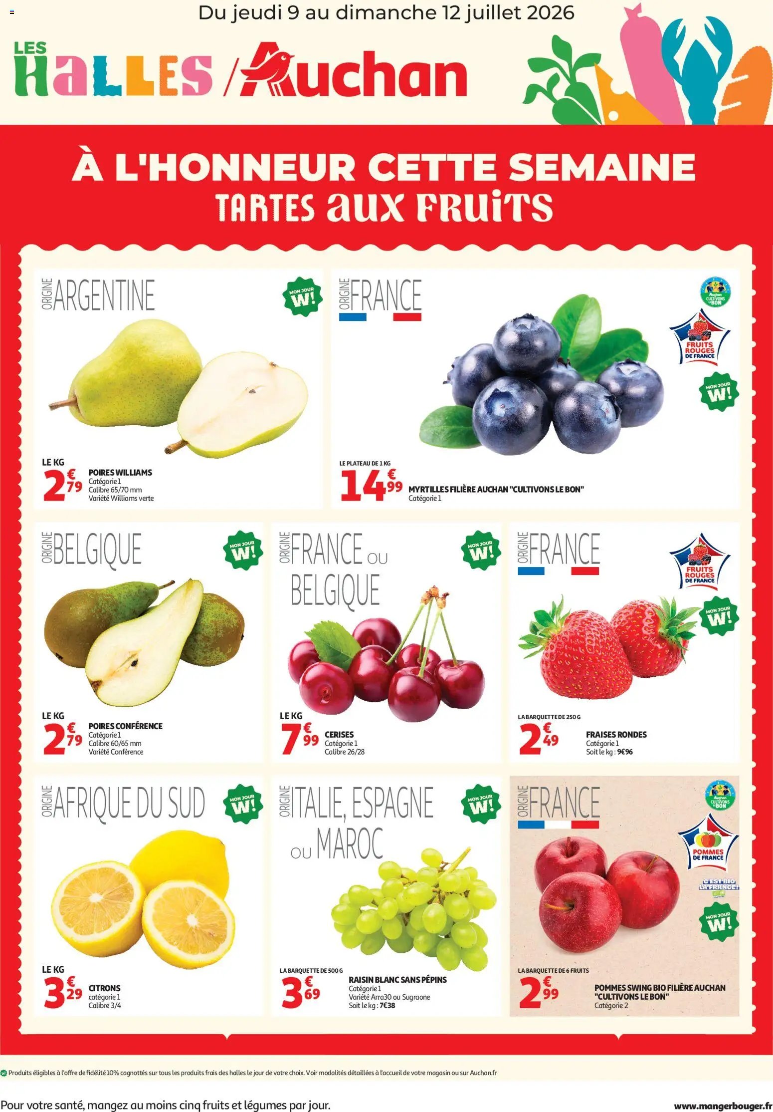 Auchan folder van 09.07.2026 Auchan À l'honneur cette semaine !