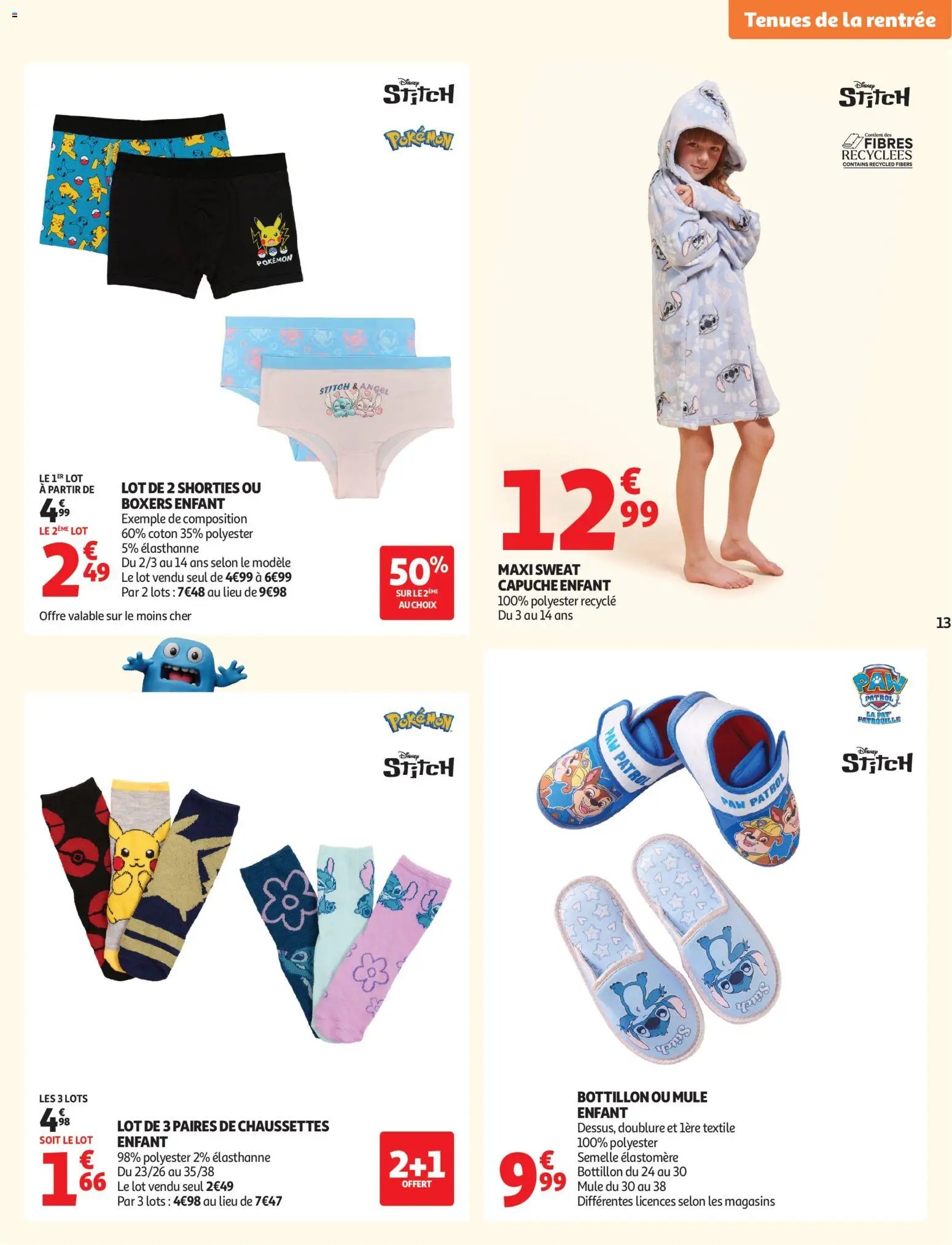 Auchan folder van 11.08.2026 Auchan Vêtements enfants rentrée