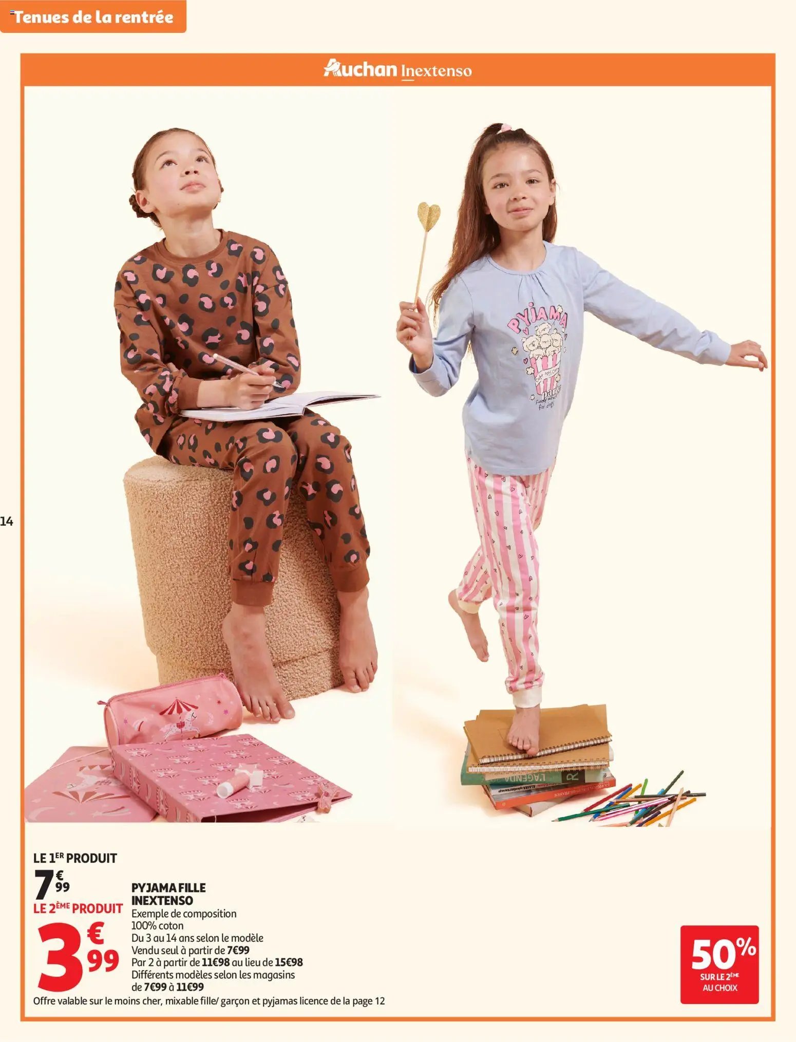 Auchan folder van 11.08.2026 Auchan Vêtements enfants rentrée