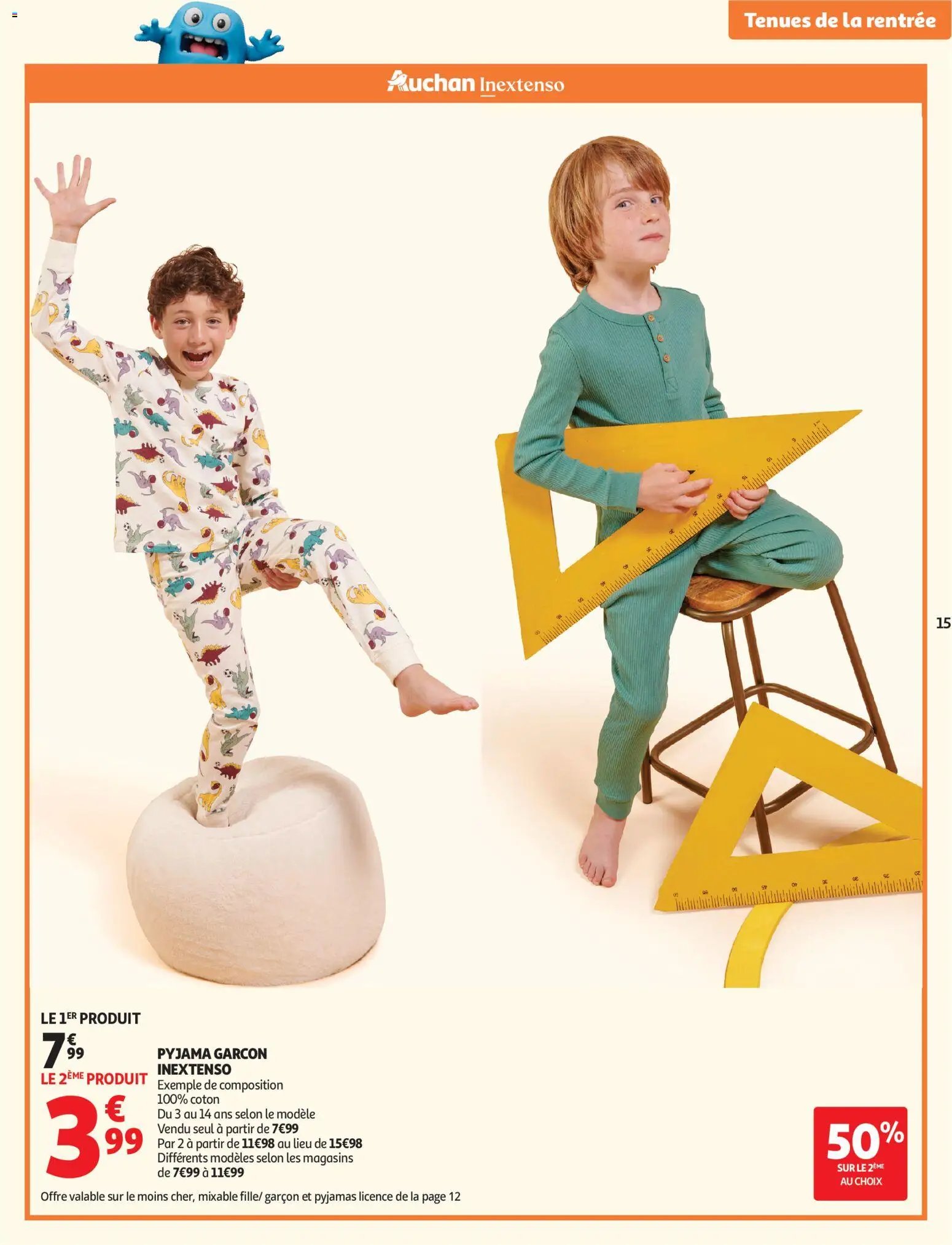 Auchan folder van 11.08.2026 Auchan Vêtements enfants rentrée