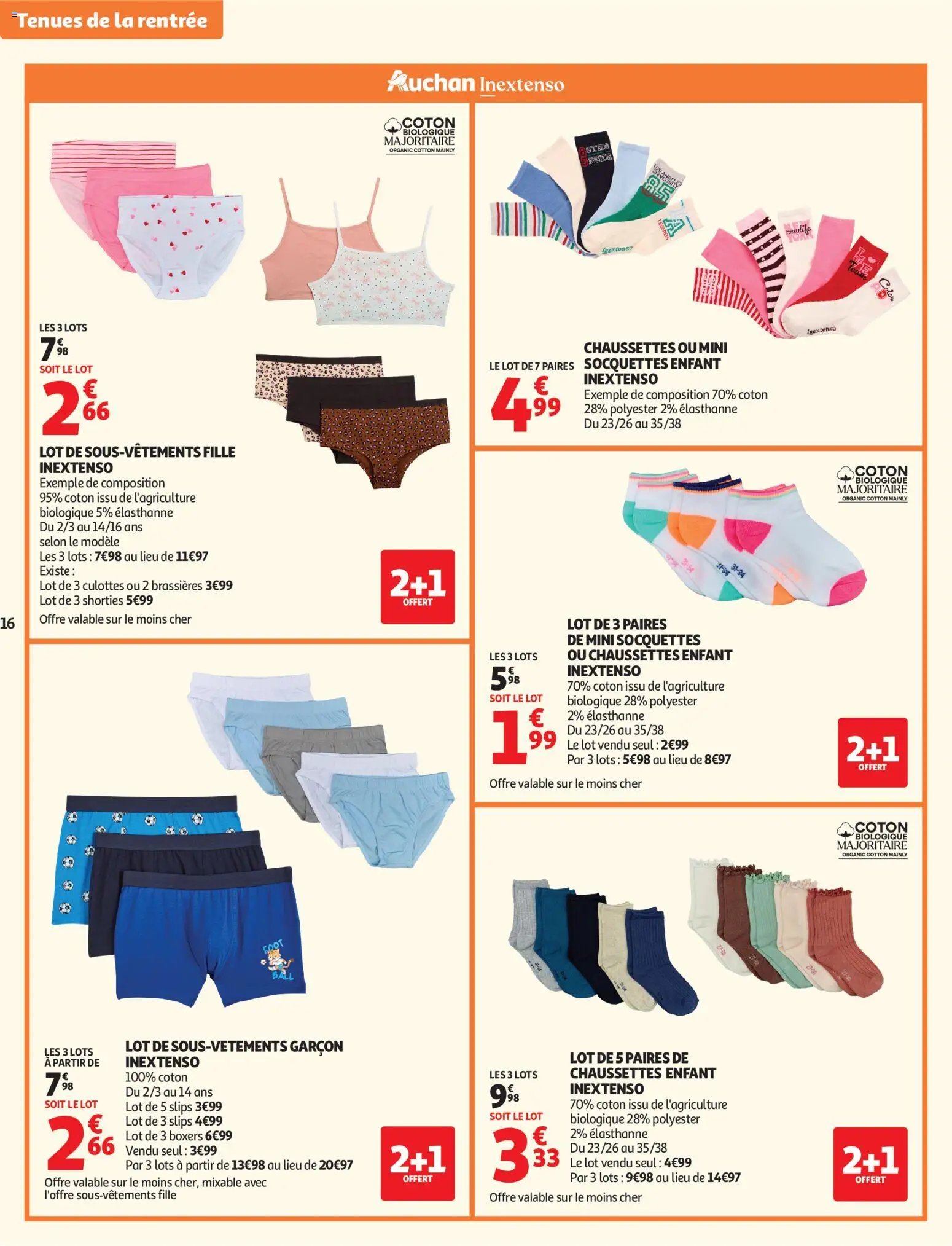 Auchan folder van 11.08.2026 Auchan Vêtements enfants rentrée