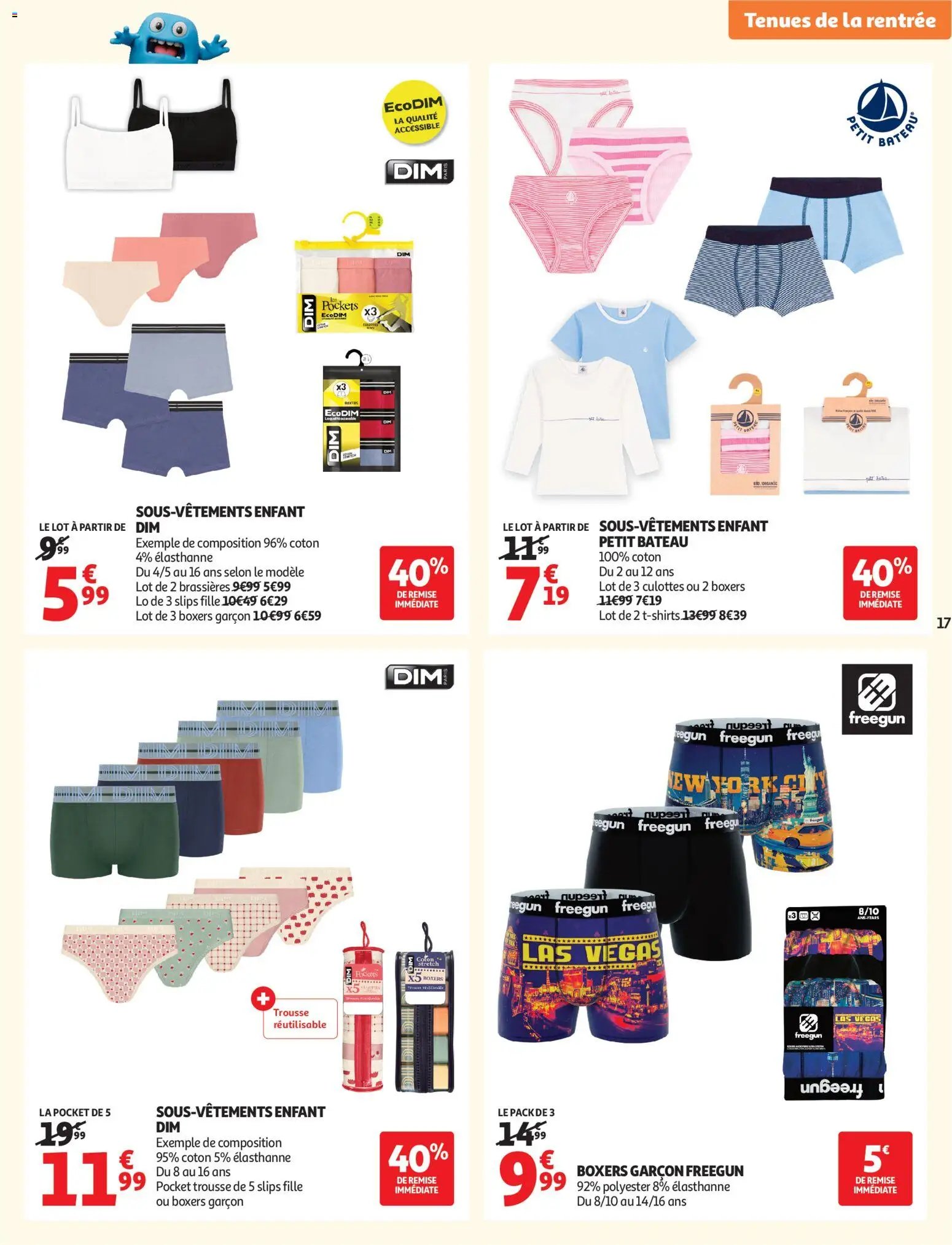 Auchan folder van 11.08.2026 Auchan Vêtements enfants rentrée