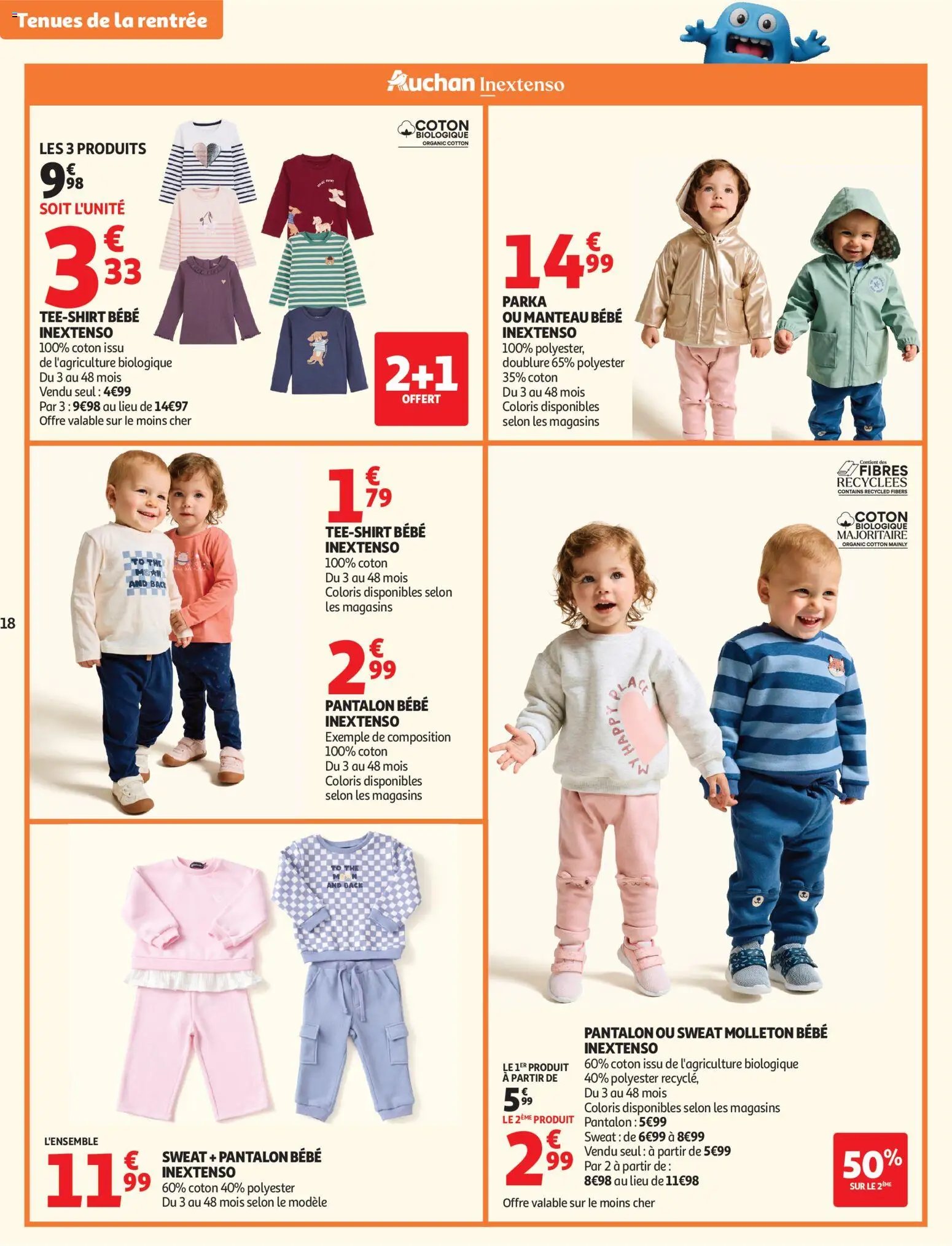 Auchan folder van 11.08.2026 Auchan Vêtements enfants rentrée