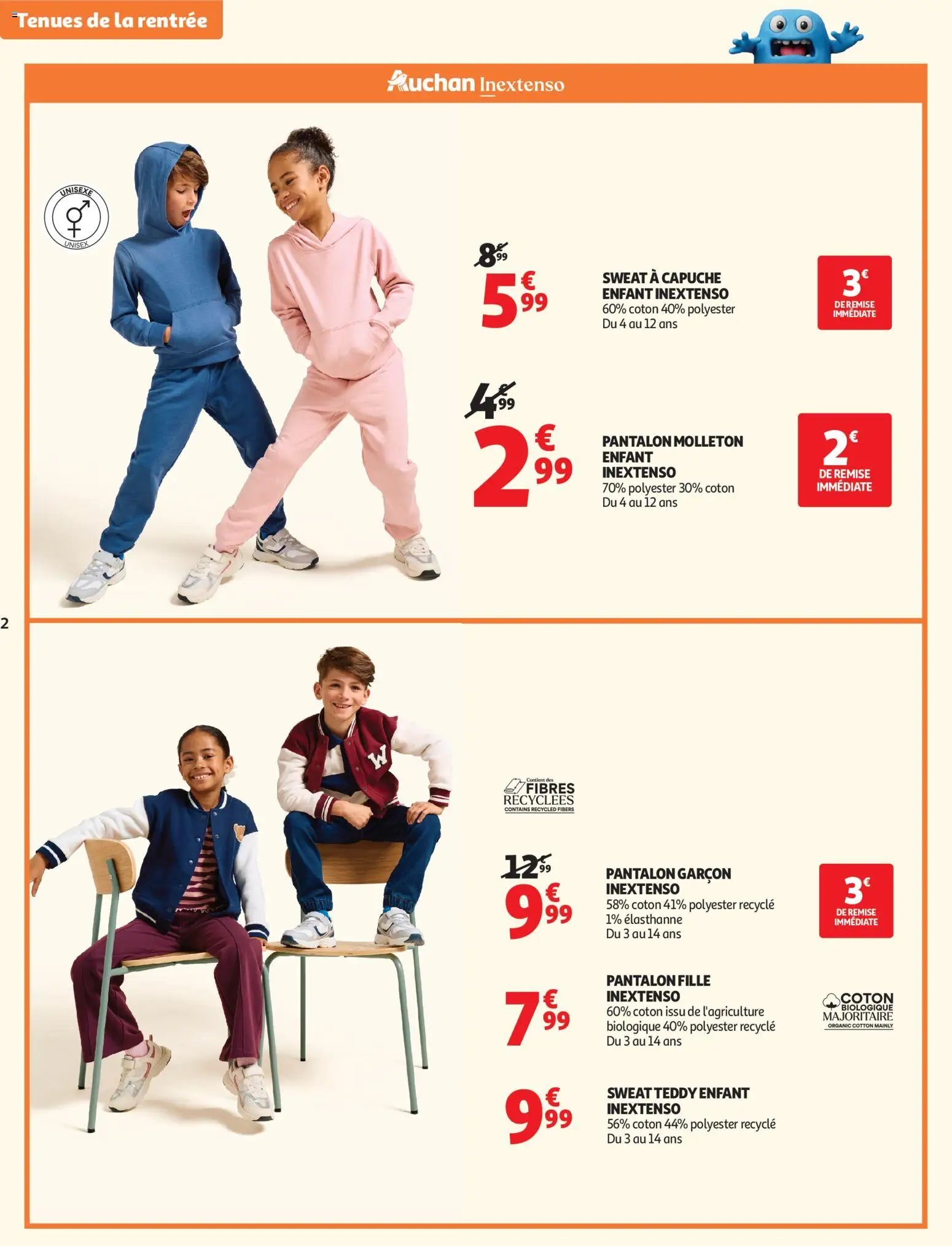 Auchan folder van 11.08.2026 Auchan Vêtements enfants rentrée