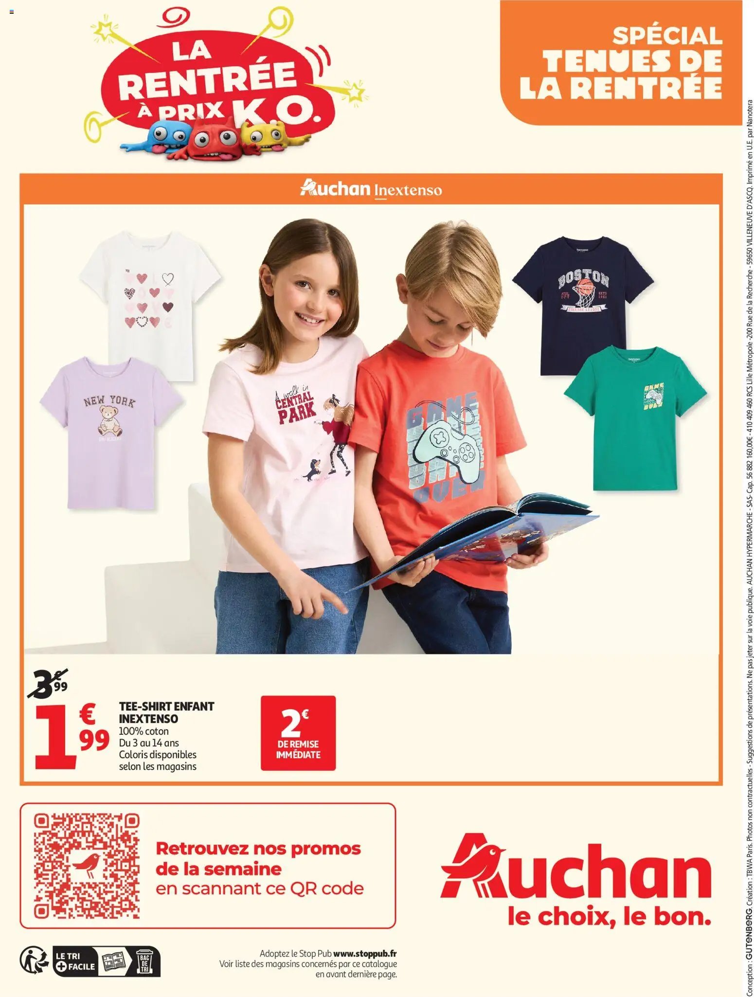 Auchan folder van 11.08.2026 Auchan Vêtements enfants rentrée