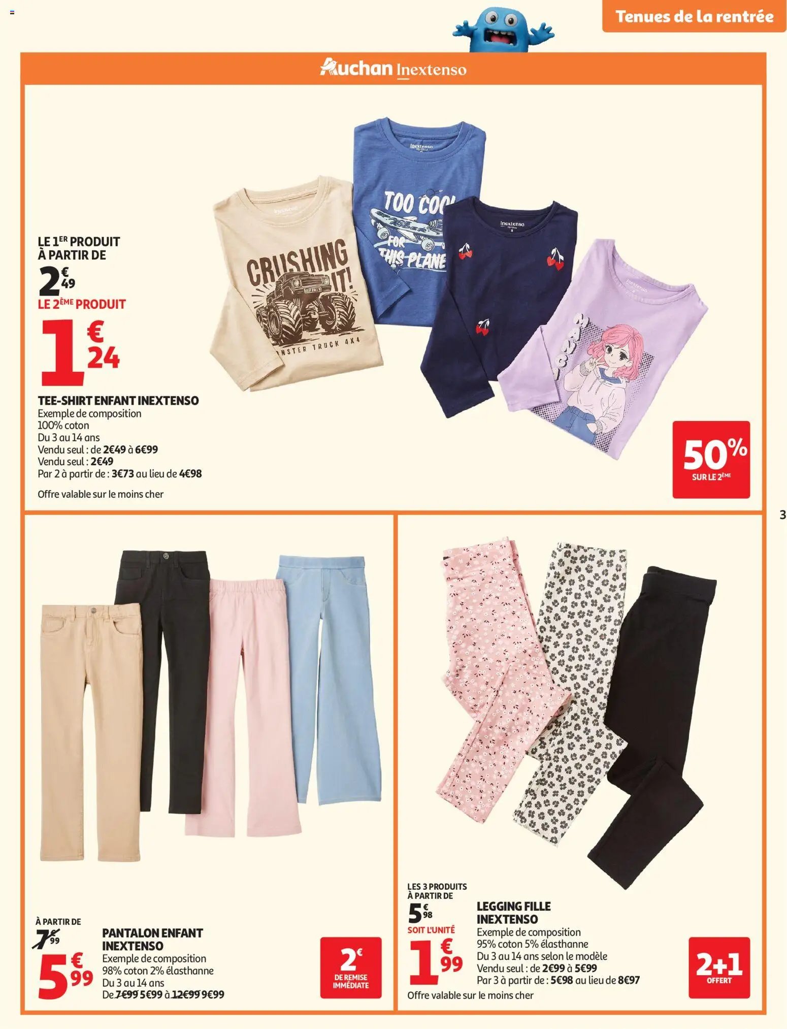 Auchan folder van 11.08.2026 Auchan Vêtements enfants rentrée
